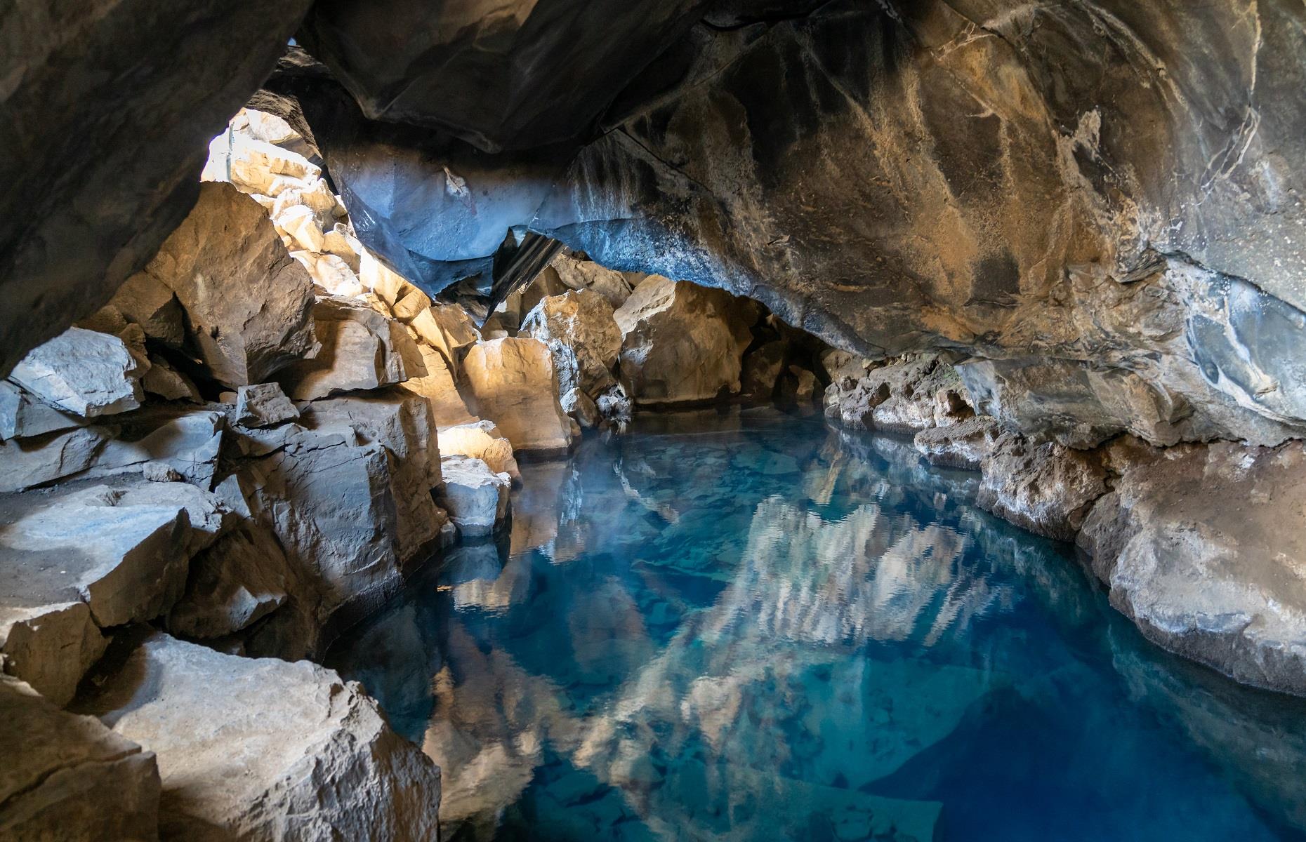 <p><em>Game of Thrones</em> fans might remember when Jon Snow and Ygritte ventured into a beautiful cave to escape the winter frost. Well, that romantic scene was filmed inside <a href="https://guidetoiceland.is/travel-iceland/drive/grjotagja">Grjótagjá</a>, a glistening lava cave in northern Iceland. The geothermal hot spring found inside was used by locals until the 1970s, after which the volcanic caldera of Krafla erupted nine times, rendering the water too hot to touch. As such, bathing is no longer allowed in Grjótagjá, but you can step inside to soak up its serene splendor.</p>  <p><a href="https://www.loveexploring.com/galleries/74880/the-worlds-most-incredible-caves-caverns?page=1"><strong>These are the world's most incredible caves and caverns</strong></a></p>