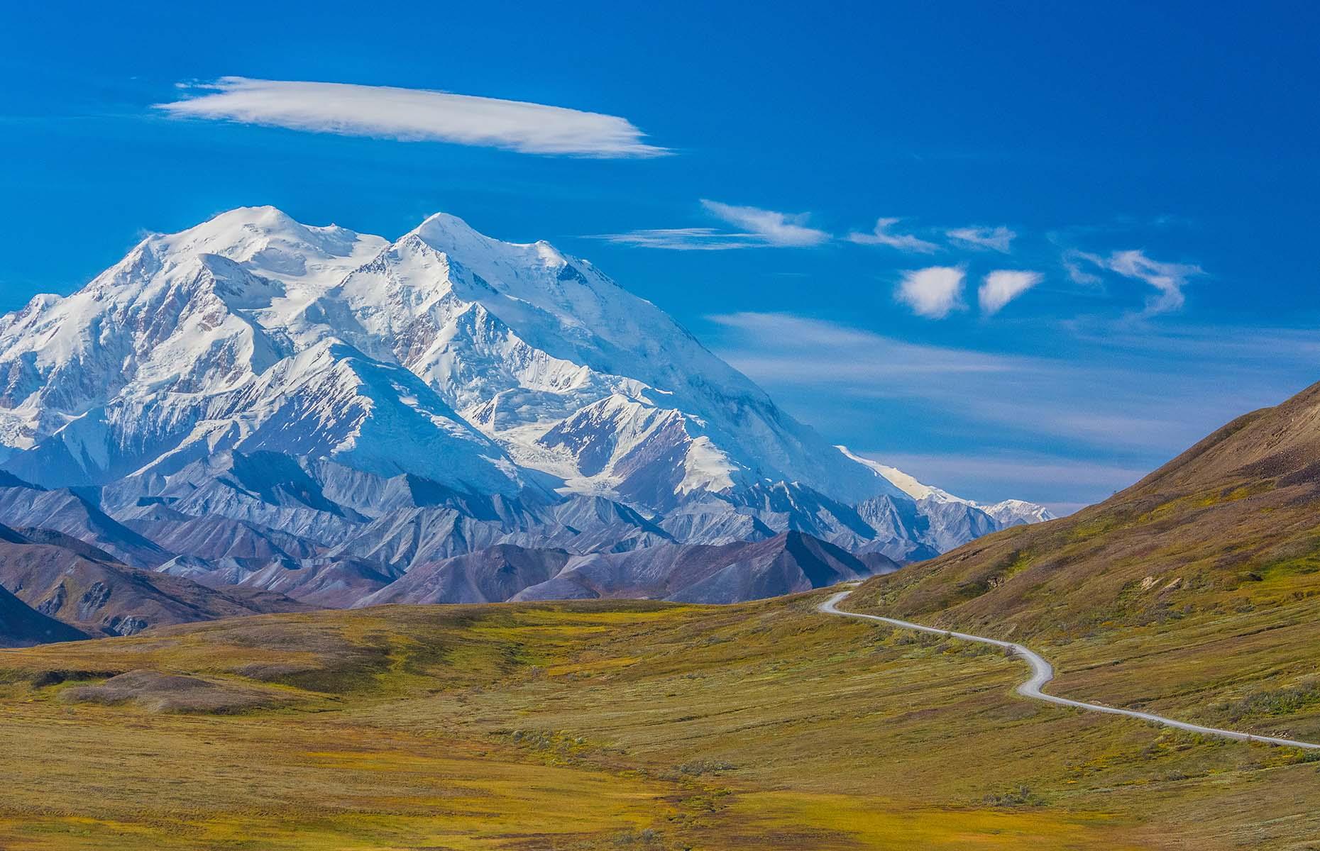 <p>High on many travellers' wish lists, Mount Denali is North America’s tallest peak, rising a dizzying 20,310 feet (6,190m) above sea level. Located in south-central Alaska, the native Koyukon Athabascan people named it Denali, which translates as The Great One. However, in 1896, a gold prospector decided to name the mountain after then-presidential nominee William McKinley, spurring a naming dispute which lasted more than a century. After a 40-year stint of officially being called Mount McKinley, the name was changed back to Denali in 2015.</p>