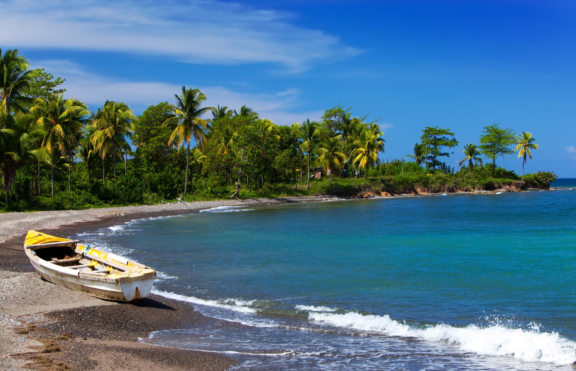 <p>Jamaica has long been a favored location for the movie franchise. It’s in the DNA, after all, as the Caribbean island was very close to creator Ian Fleming’s heart – he wrote all 14 books at his home GoldenEye in Oracabessa on the northeast coast. His tropical retreat is now <a href="https://www.theflemingvilla.com">an upscale resort where guests can stay in the author’s writing studio</a>. Laughing Waters Beach was the setting for arguably the most famous Bond scene ever, when Honey Ryder (Ursula Andress) emerges from the sea in the inaugural movie, <em>Dr No</em>. The secret agent has returned to the island many times since, including in 1973's <em>Live And Let Die</em>, where Jamaica doubled as the fictional San Monique.</p>
