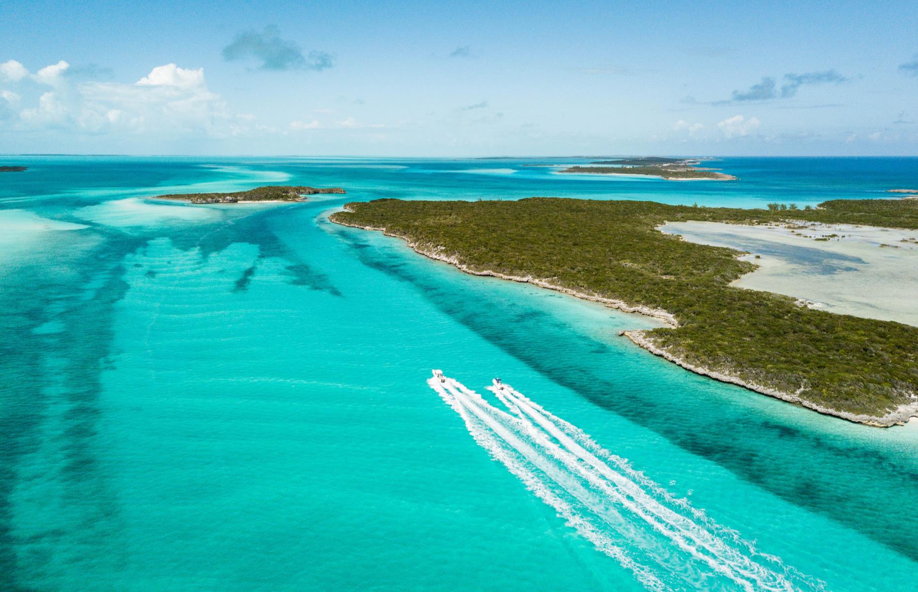 <p>A string of idyllic islands, the beautiful Bahamas makes plenty of appearances in the Bond movie franchise. <em>Thunderball</em> (1965), <em>The Spy Who Loved Me</em> (1977) and <em>Never Say Never Again </em>(1983) all featured some filming on location in the Caribbean archipelago. Capital Nassau with its yacht-filled harbor and glitzy resorts, appears many times, including in <em>Thunderball</em>'s underwater fight. The port city on New Providence Island was also home to Bond star Sean Connery, who was a long-time resident in its ultra-exclusive Lyford Cay Club.</p>
