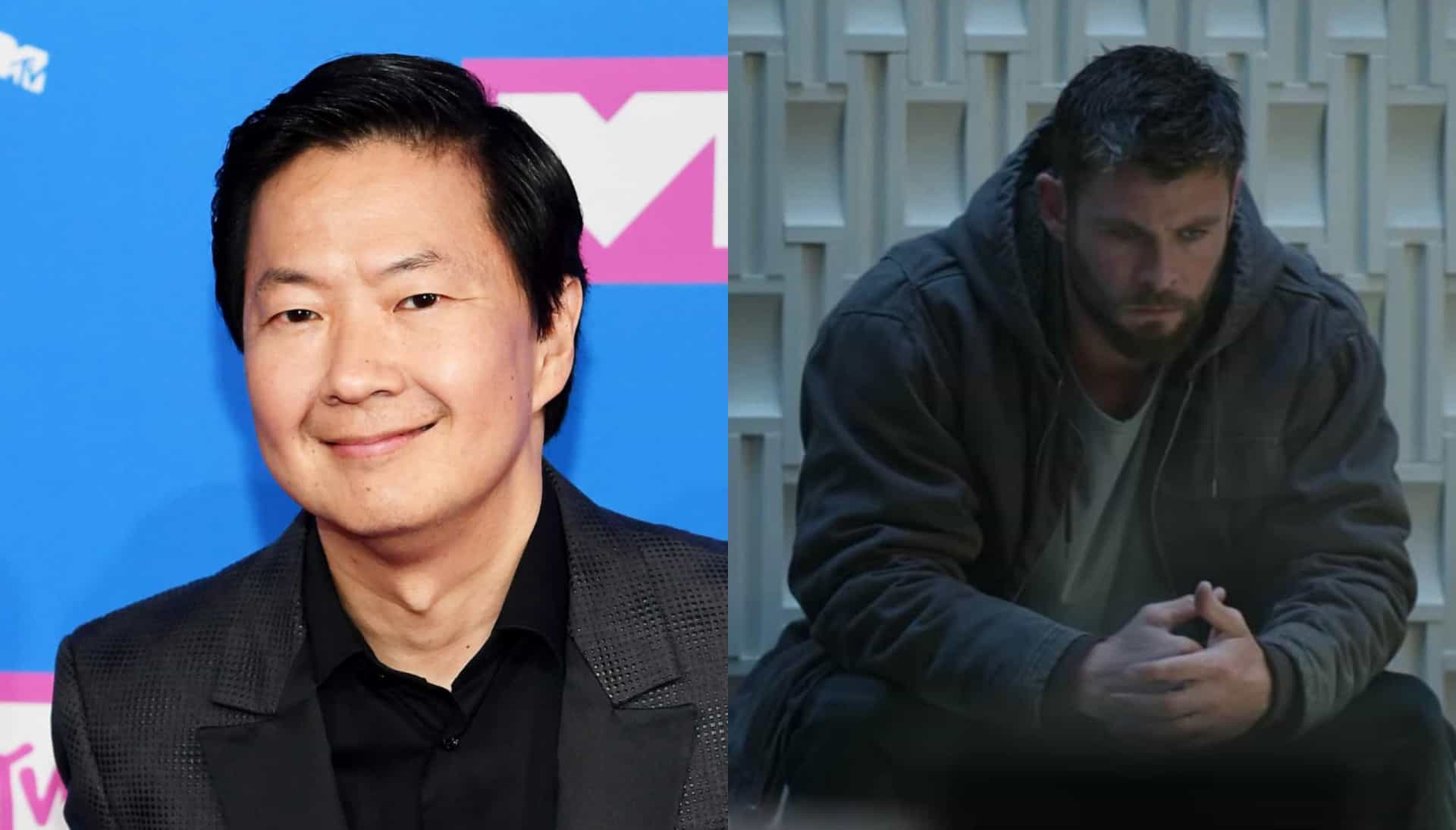 <p>Ken Jeong interpretou um segurança em 'Vingadores: Ultimato' (2019) com Chris Hemsworth.</p>