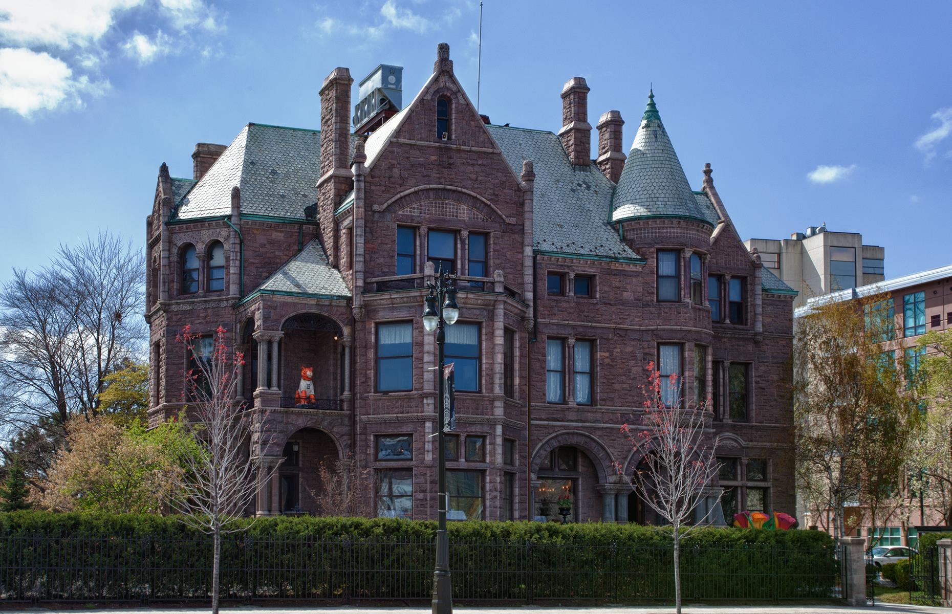 <p>If you're after a side of the supernatural with your slap-up dinner, head to The Whitney, a historic mansion-cum-restaurant in Detroit. It was the home of wealthy lumber baron David Whitney Jr from 1894 – he died at the property, as did his first and second wife – before becoming a hospice for tuberculosis patients. Unsurprisingly, then, modern staff and visitors say the place is haunted. They report seeing ghostly faces in the windows and an elevator that has a mind of its own. The Ghostbar is a nod to the supernatural, while events like the <a href="https://www.thewhitney.com/events/Paranormal-Dinner-Tour">Paranormal Dinner Tour</a> immerse guests in the ghostly goings on.</p>