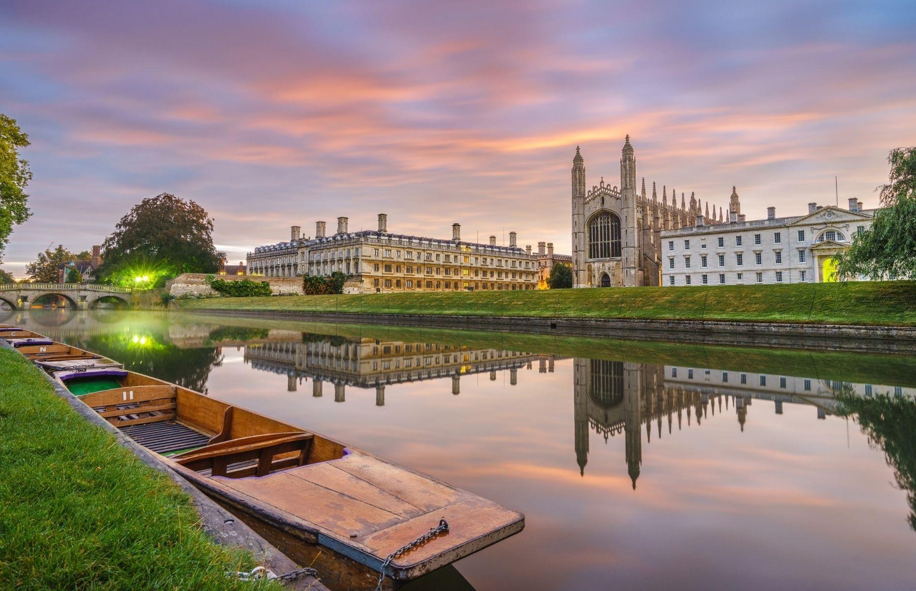 <p>Arguably the most famous college in the world, the University of Cambridge was founded in 1209, making it one of the oldest surviving universities in the world. The institution is made up of 31 colleges and six schools and its architecture is otherworldly. Highlights include the chapel at King's College and the Bridge of Sighs at St John's College. It's usually <a href="https://www.cam.ac.uk/about-the-university/visiting-the-university">open for visitors</a>, so you can walk in the footsteps of former students like Sir David Attenborough.</p>