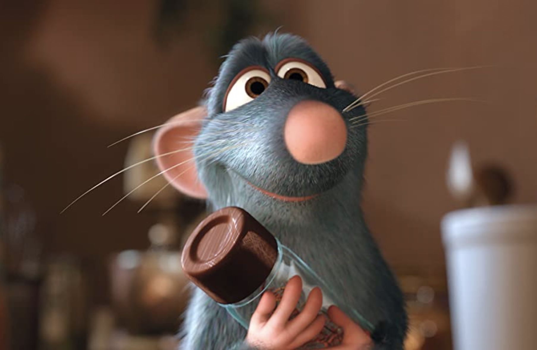 <p>Pixar’s Ratatouille is the story of a rat who wants to become a chef. To get everything exactly right, the filmmakers consulted with Bay Area celebrity chef Thomas Keller, who taught them the ways of an authentic French kitchen and helped them make the CGI food look like the real thing. The film’s crew was also <a href="https://www.sfgate.com/bayarea/article/BAY-AREA-FLAVORS-FOOD-TALE-For-its-new-film-2583956.php">sent to cooking classes</a>, where they learned everything from the correct knife-holding technique to the creation of sauce and pastry stations.</p>