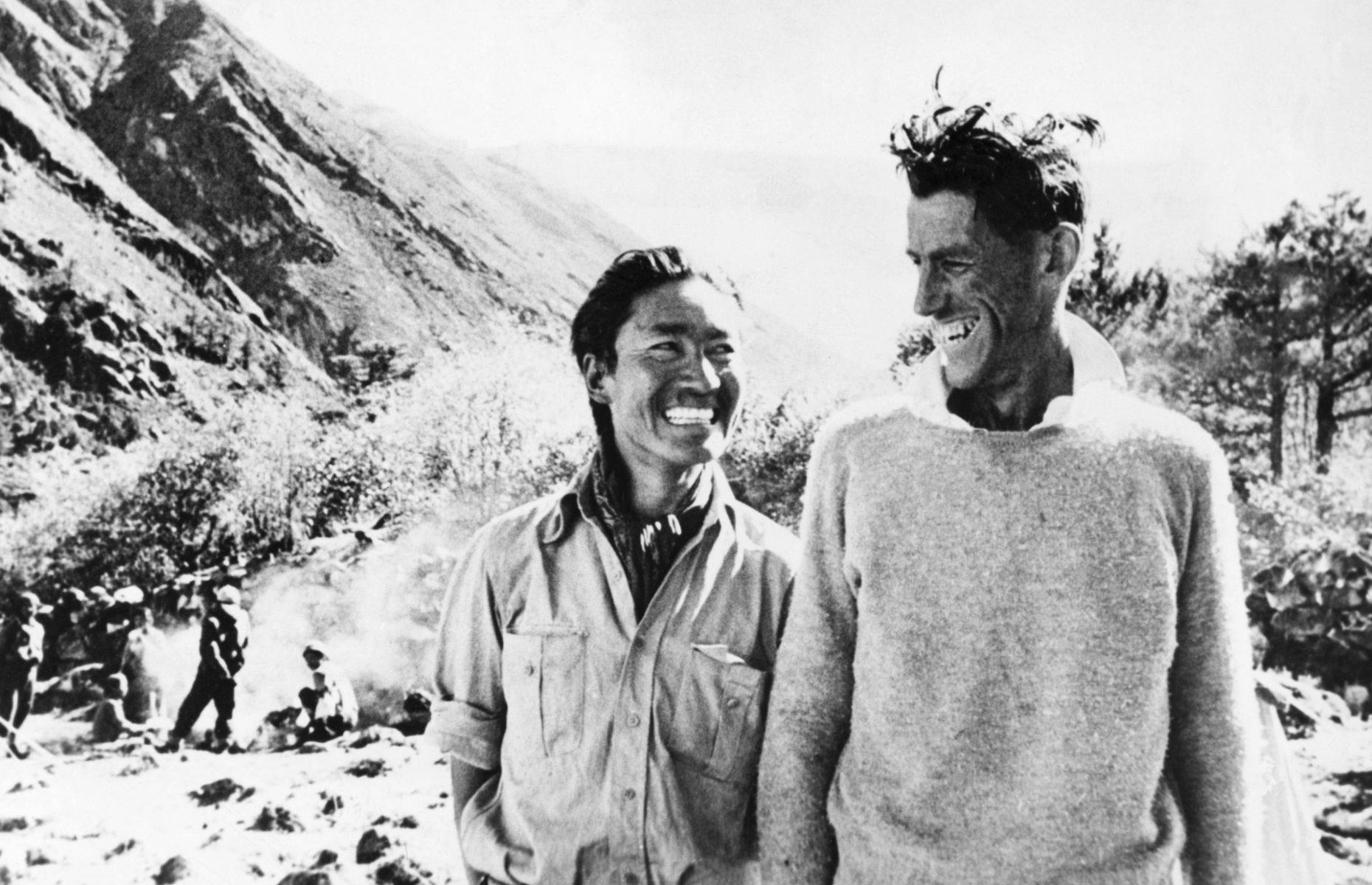 <p>On 29 May 1953, Sir Edmund Hillary, a New Zealand mountaineer, and Tenzing Norgay, a Nepali Sherpa, became the first explorers to reach Everest’s storied summit. The pair were part of a British expedition sponsored by the Royal Geographical Society. Two members of their group, Charles Evans and Tom Bourdillon, had made it within 300 feet (91m) of the summit a couple of days prior but had had to turn back because one of their oxygen tanks stopped working. The news of Hillary and Norgay’s achievement reverberated around the world on 2 June, the day of Queen Elizabeth II’s coronation.</p>