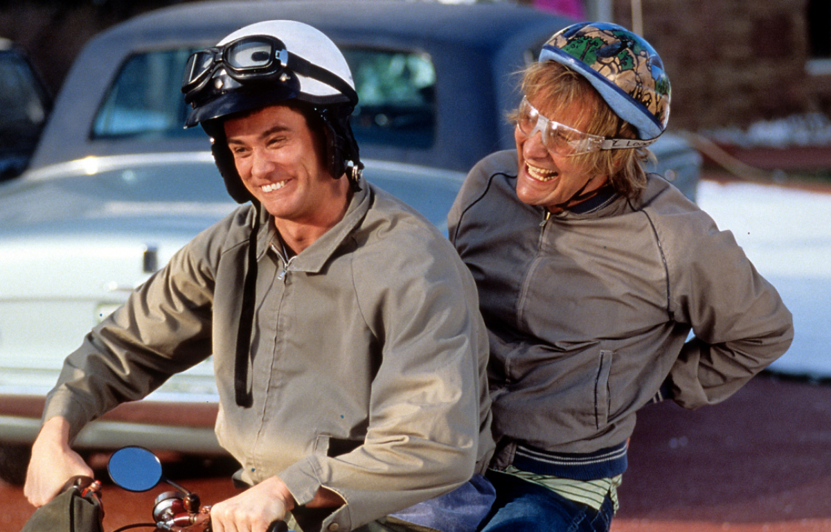 <p><strong>Dumb & Dumber</strong> launched Jim Carrey’s career as a film star! The film is about two idiots who drive cross country in pursuit of a beautiful woman, what happens in between is some of the funniest movie scenes captured on film in the 1990s. Just sit back and watch it!</p>