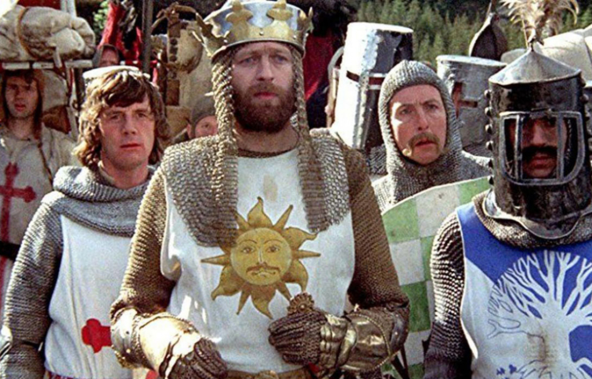 <p>The <strong>Monty Python</strong> gang and their take on King Arthur and his knights as they search for the Holy Grail. Considered by pundits in the UK and the US as one of the funniest movies of all-time, if you love comedy troupes, Monty Python will entertain you.</p>
