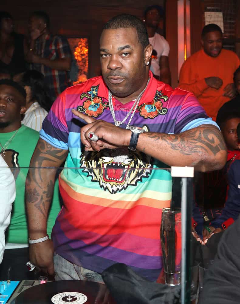 Slide 57 of 61: The rapper was stopped from entering the UK because he had "unresolved convictions" back in the US.