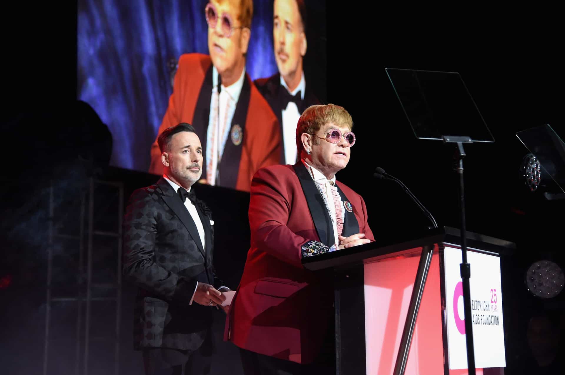 Slide 51 of 61: Elton John was allegedly prevented from performing in Egypt for being gay, according to The Guardian.