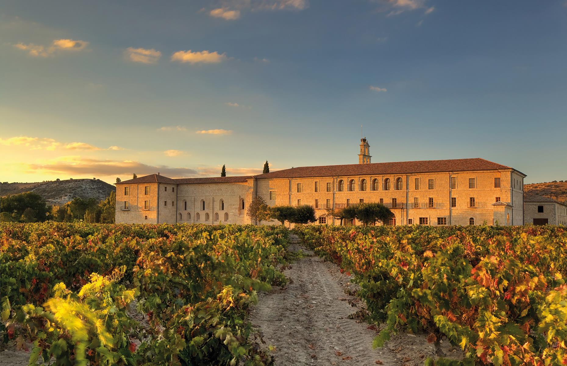 <p>If you're into wine, the owners of <a href="https://www.booking.com/hotel/es/abadia-retuerta-ledomaine.en-gb.html" rel="nofollow” target=">Abadia Retuerta LeDomaine</a> in Spain share your passion. Located in a restored 12th-century monastery and surrounded by beautiful vineyards, the hotel is all about wine. A one-night wine experience for two includes a guided wine tasting, a winery and estate tour, while the hotel's spa offers several treatments featuring local vino.</p>  <p><strong><a href="https://www.loveexploring.com/gallerylist/68174/time-warp-travel-the-worlds-eeriest-abandoned-hotels-and-airports">Time warp travel: the world's eeriest abandoned hotels and airports</a></strong></p>