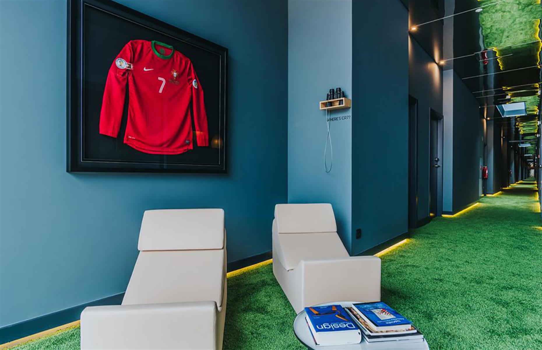 <p>Cristiano Ronaldo is often considered among the world's best soccer players but who knew he's also given the hotel industry a go? <a href="https://www.booking.com/hotel/pt/pestana-cr7-funchal.en-gb.html" rel="nofollow” target=">Pestana CR7</a> is a hotel entirely dedicated to Ronaldo in his hometown Funchal on the Portuguese island of Madeira. As you might have guessed this hotel is all about the soccer star so expect to see lots of his shirts, boots and pictures. Don't say we didn't warn you...</p>