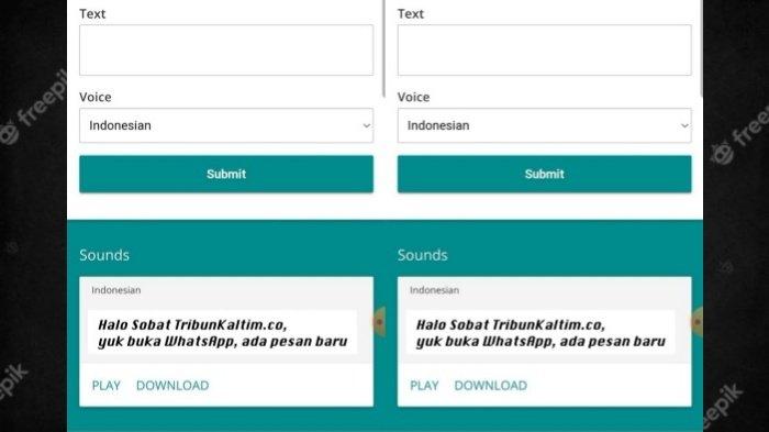 Cara Membuat Sound Of Text Wa Di Freetts Com Dan Soundoftext Com