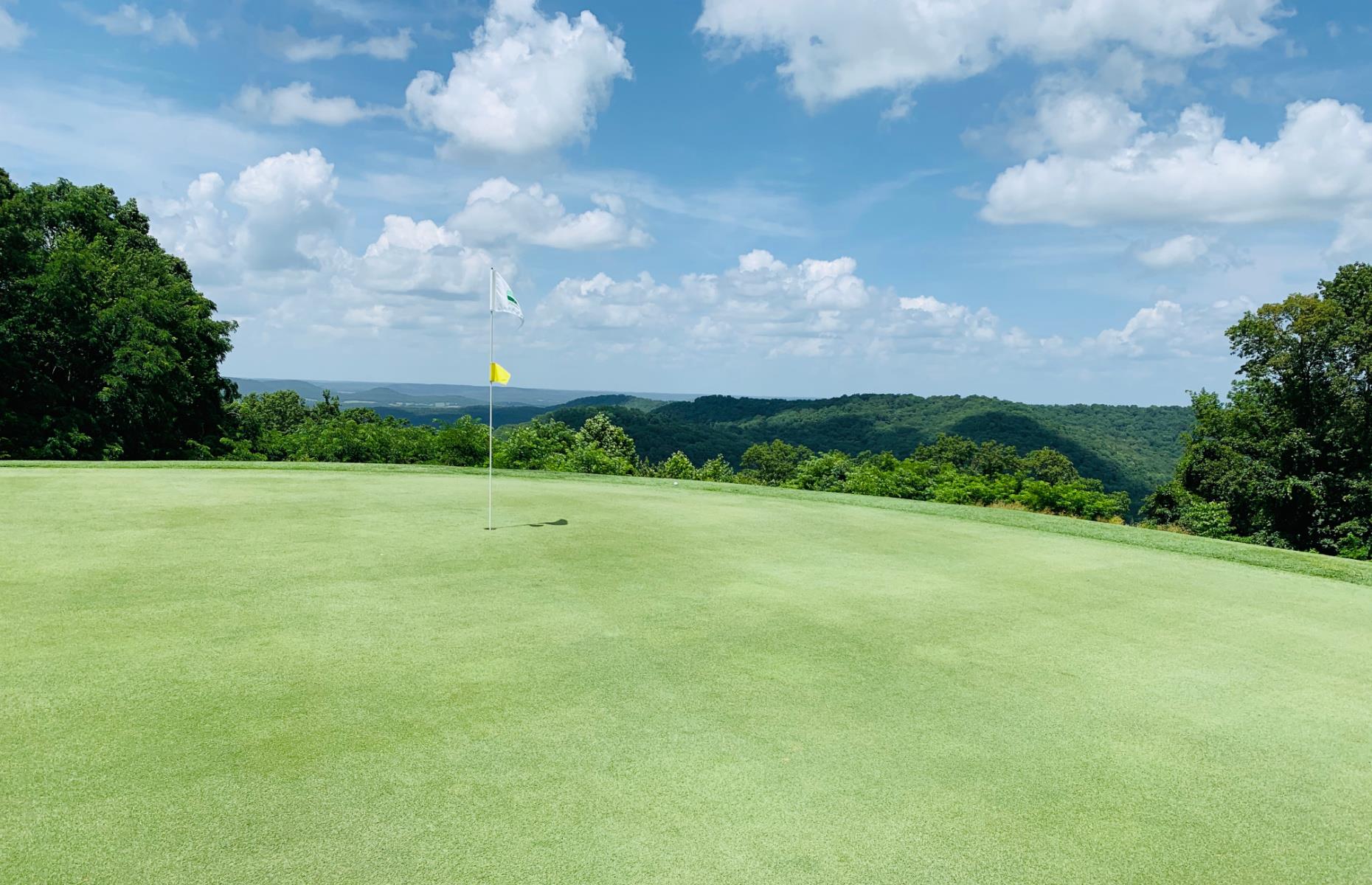 <p>Fishing, boating and hiking are all commonplace sports in the Ozarks, but golf is also extremely popular with visitors to the area, thanks to the beautiful views surrounding each course. There’s even a Lake of the Ozarks <a href="https://golfingmissouri.com/">“golf trail”</a> featuring 13 different golf courses. One of the Ozarks' most famous course is the Payne’s Valley Golf Course, the first public-access course designed by the one and only Tiger Woods.</p>