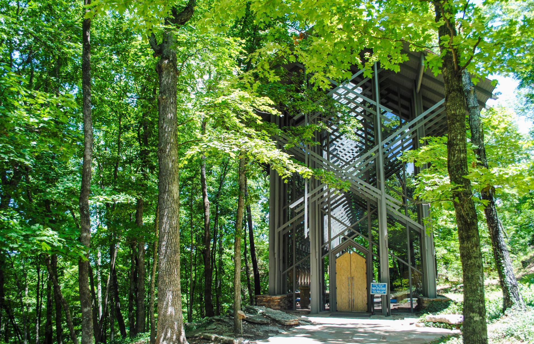 <p>Architect E. Fay Jones designed a series of glass chapels that are hidden in the forests of Arkansas including <a href="https://thorncrown.com/">this beauty</a> near Eureka Springs, which first opened in 1980. With 425 windows, the little church blends in with its natural surroundings, giving visitors a spiritual experience, no matter what their religious affiliation may be. Sunday services are held from April through to October.</p>  <p><strong><a href="https://www.loveexploring.com/galleries/110731/the-most-beautiful-sacred-and-spiritual-sites-in-the-world">Discover the world's most beautiful sacred and spiritual sites</a></strong></p>