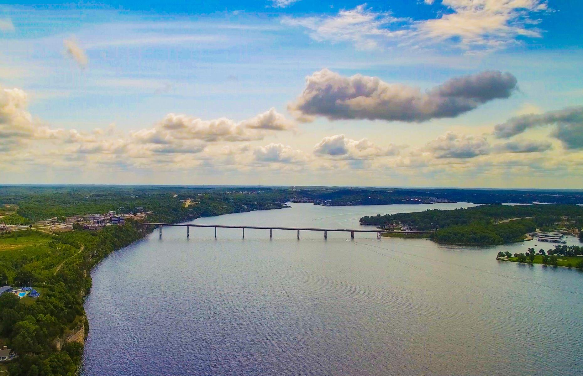 <p>Surprisingly, the Lake of the Ozarks is not a natural body of water – technically speaking, it’s a man-made lake. The massive lake is the result of the impounding of the Osage River to create a hydroelectric power system. The lake was first flooded in 1931 and the operation didn’t just create power, but a major tourist destination for boaters and lakeside vacationers.</p>  <p><strong><a href="https://www.loveexploring.com/galleries/69010/beautiful-lakes-you-wont-believe-are-man-made">Discover more beautiful lakes you won't believe are man-made</a></strong></p>