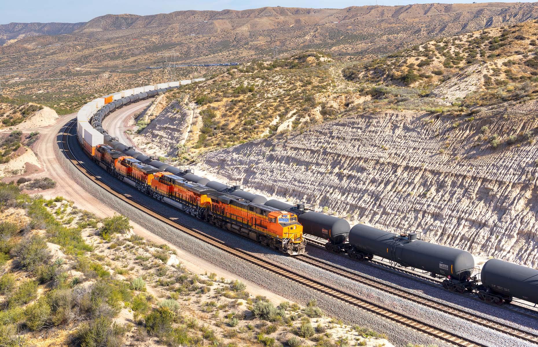 <p>You might be surprised to hear that the <a href="https://www.railway-technology.com/features/featurethe-worlds-longest-railway-networks-4180878/">US has the largest railway network in the world</a>, and by a large margin. With a total route length over 155,342 miles (250,000km), it's two-and-a-half times longer than the second-largest network in China. It's the US freight rail network that makes up 80% of the staggering length while passenger rail, run by Amtrak, is comprised of more than 30 train routes connecting 500 destinations across 46 American states.</p>