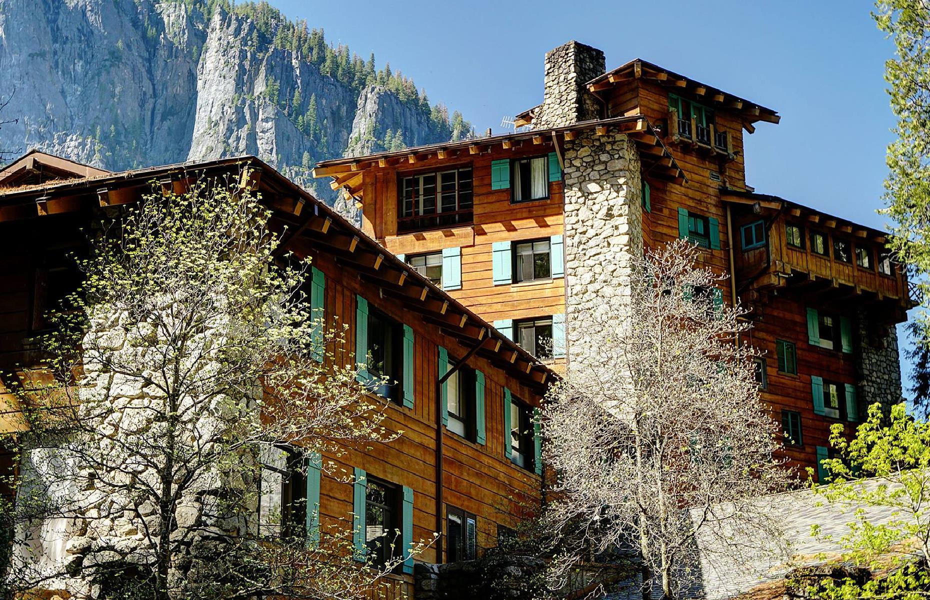<p>A stunning example of a national park lodge, <a href="https://www.travelyosemite.com/lodging/the-ahwahnee">The Ahwahnee</a> was built in the 1920s and continues to exude elegance and charm. The hotel sits on the east end of the famed Yosemite Valley, with easy access to the park’s most revered sights. Guests of The Ahwahnee can choose to stay in regular hotel rooms and suites, or more private hotel cottages, while the impressive, communal Grand Lounge, with its exposed beams and fireplace, is a lovely place to unwind. </p>