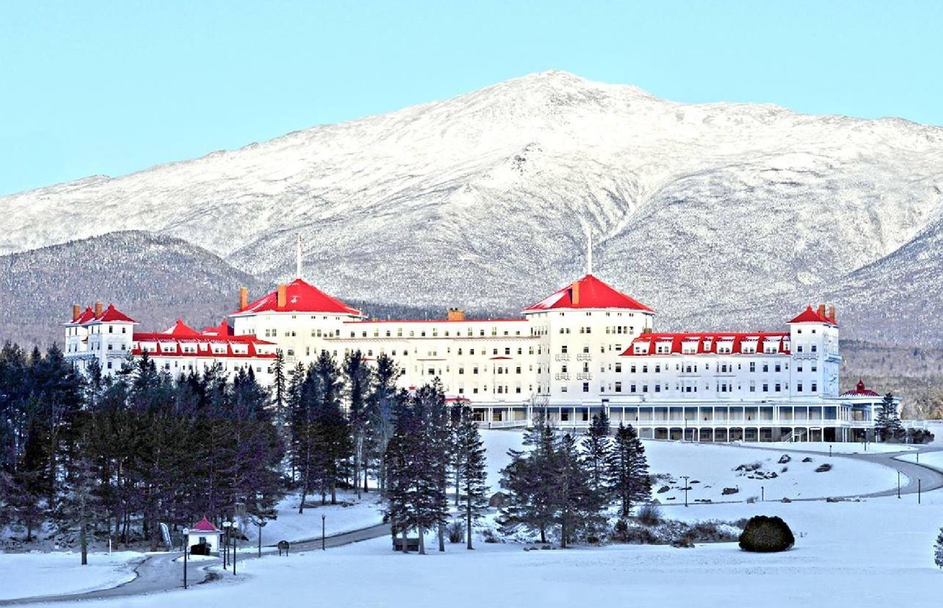 <p>The lofty <a href="https://www.omnihotels.com/hotels/bretton-woods-mount-washington">Omni Mount Washington</a> occupies a breathtaking spot in the White Mountains – and its own grandeur more than matches up to the beautiful setting. The sprawling resort is close to the Bretton Woods ski slopes and hosts a championship golf course and a massive spa where guests can gaze upon the peaks after a massage or scrub. More adventurous visitors can typically try out the <a href="https://www.omnihotels.com/hotels/bretton-woods-mount-washington/canopy-tour/frequently-asked-questions">“canopy tour”</a>, a series of zip-lines, sky bridges and platforms offering unbeatable mountain views. </p>