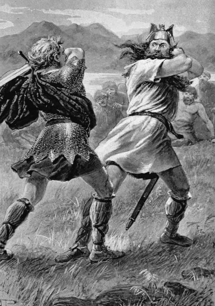 <p>Sigurd fue un famoso guerrero que guio a los nórdicos a Escocia, pero se convirtió en enemigo del líder local escocés, Maelbrigd. Decidieron llevar a 40 hombres cada uno para enfrentarse en la batalla y poner fin a su enemistad.</p>