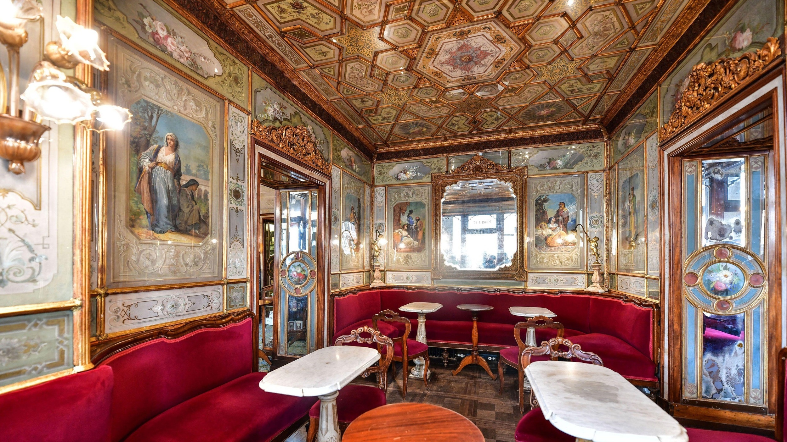 <p>While you're in St. Mark's Square, you'll want to visit Caffe Florian. This iconic Venetian restaurant was once a watering hole for Proust, Dickens, and Casanova, and the decor hasn't changed much over the years. My advice: enjoy an espresso in the same seat Dickens once enjoyed a beer. </p>
