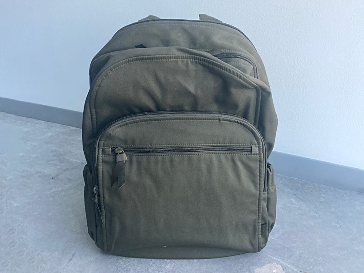 <div class="bi-product-card"><div class="product-card-options"><div class="product-card-option"><div class="product-card-button"><a href="https://verabradley.com/products/campus-backpack-27966t03?variant=39351903354924"><span>$80.50 FROM VERA BRADLEY</span></a></div><div class="product-card-deal">Originally $115.00 | Save 30%</div></div><div class="product-card-option"><div class="product-card-button"><a href="https://www.amazon.com/Vera-Bradley-Recycled-Backpack-Climbing/dp/B08TP1KLPN"><span>$115.00 FROM AMAZON</span></a></div></div></div></div><p>For the college student with a maturing style and an appreciation for a spacious bag, this may be a great stylistic and functional choice. It has a gently padded 15-inch laptop compartment along with two side pockets for a water bottle. It has a sizable 25-liter main compartment containing two mesh slip pockets and outer pockets to store smaller items. It zips smoothly, has comfortable straps ergonomically designed for women and a luggage handle on the back.</p><p>To me, one of the best parts is the utility combined with the minimalistic look. The small brand tag is monochromatic and located on the side, so it blends in with the rest of the backpack. Once you open its pockets, you get a pop of paisley pattern and personality.</p>