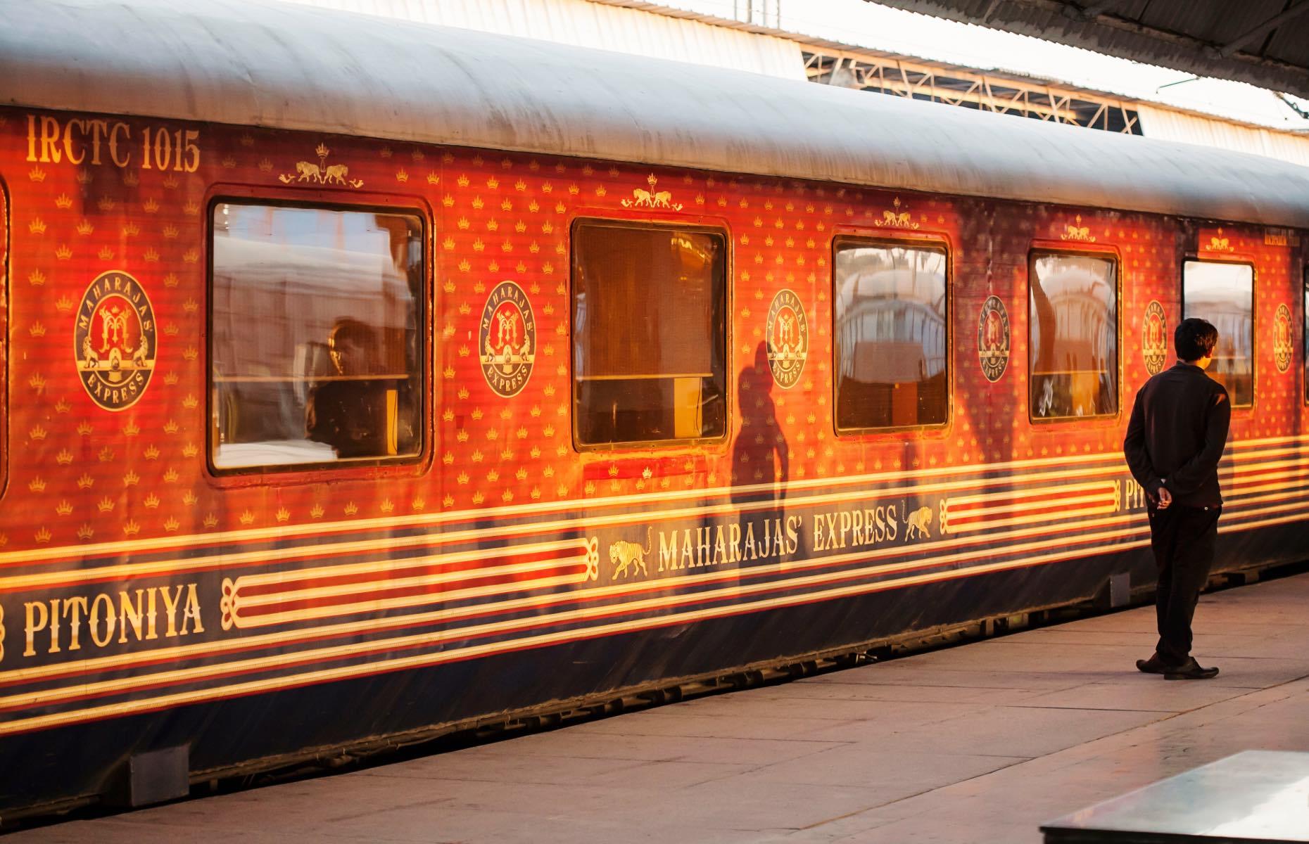<p>Taking its moniker from the name for an Indian prince, <a href="https://www.maharajaexpress.co.uk">this five-star train</a>, which connects the metropoles of Mumbai and Delhi, is unapologetically lavish, adorned with rich tapestries, antiques and over-the-top decor inspired by Indian royalty. Trips vary in length, between three and six nights, but the popular six-day ‘Heritage of India’ tour stretches between some of the country’s most iconic, and interesting, cities including Udaipur, Jodhpur, Bikaner, Jaipur and Agra, with highlights such as a Champagne breakfast beside the iconic Taj Mahal.</p>