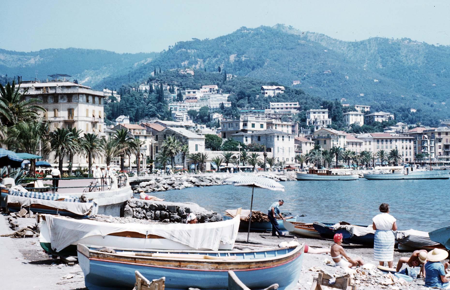 Although travel to Italy declined at the start of the 1900s, there was rapid growth in tourism following the Second World War as the world's economies started to recover. Over the following decades, travel became more accessible to people and destinations like Italy became incredibly popular due to pleasant weather, delicious food and stunning natural beauty. Amalfi Coast (pictured here in 1955) soon became a top vacation spot among celebrities, politicians, sports stars and even royals.