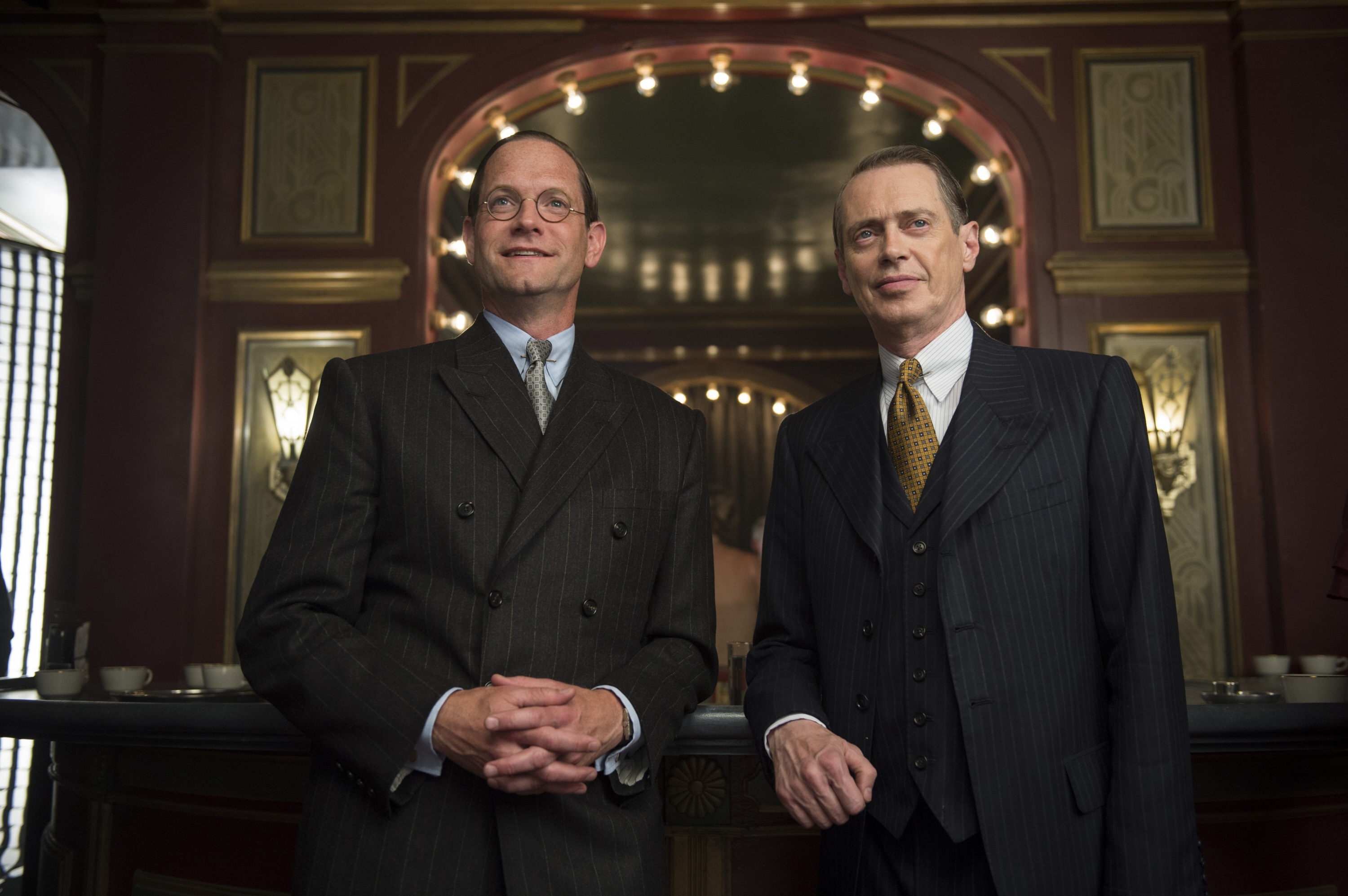 <p>Based on the real-life political figure Enoch L. Johnson, "Boardwalk Empire" was a lush, award-winning HBO original series about how "Nucky" (played by Steve Buscemi, right) came to rule over Atlantic City, New Jersey, in the 1920s and 1930s by covertly working with other gangsters. The Prohibition-era series ran from 2010 to 2014.</p>