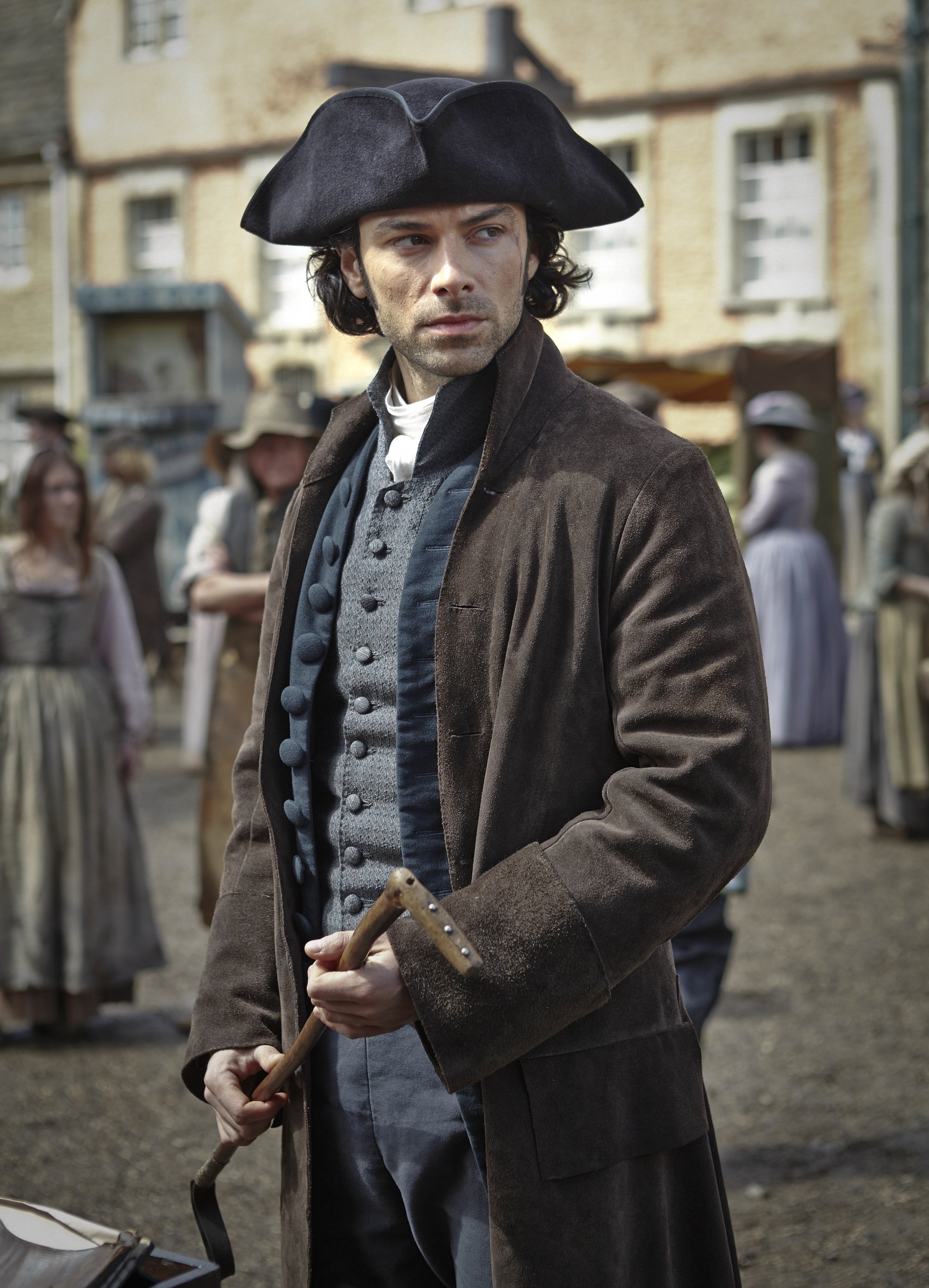 <p>The historical drama "Poldark" begins just after the American Revolutionary War and follows British Army captain Ross Poldark (played by Aidan Turner) as he returns home to his land and mines in Cornwall, England, to find his fiancée engaged to another man. As he builds a new life, he also finds a new love and, unfortunately, new battles to fight and fresh heartbreak to endure. The fifth and final season aired on PBS in 2019.</p>