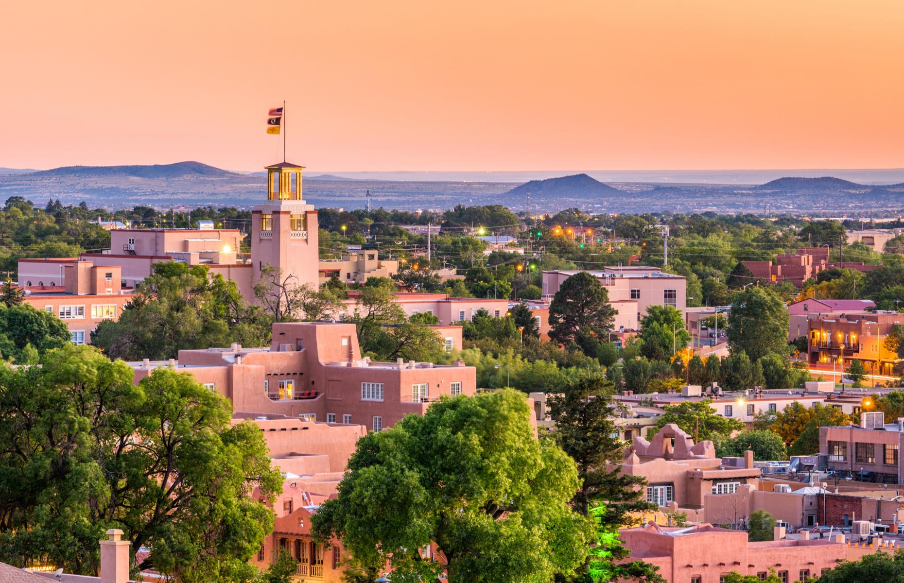 <p>Summer in New Mexico’s state capital is sizzling in every sense. The <a href="https://www.santafe.org/santa-fe-weather/">average July high</a> is 86°F (30°C), which can feel almost unbearable for visitors exploring the city’s chapels and historic plazas. This is also when the city is at its most crowded, so travelers should consider swerving the expense and stress by booking a spring trip. Average April temperatures are around 65°F (18°C) – far more pleasant conditions for exploring Pueblo-Revival architecture and contemporary art galleries.</p>