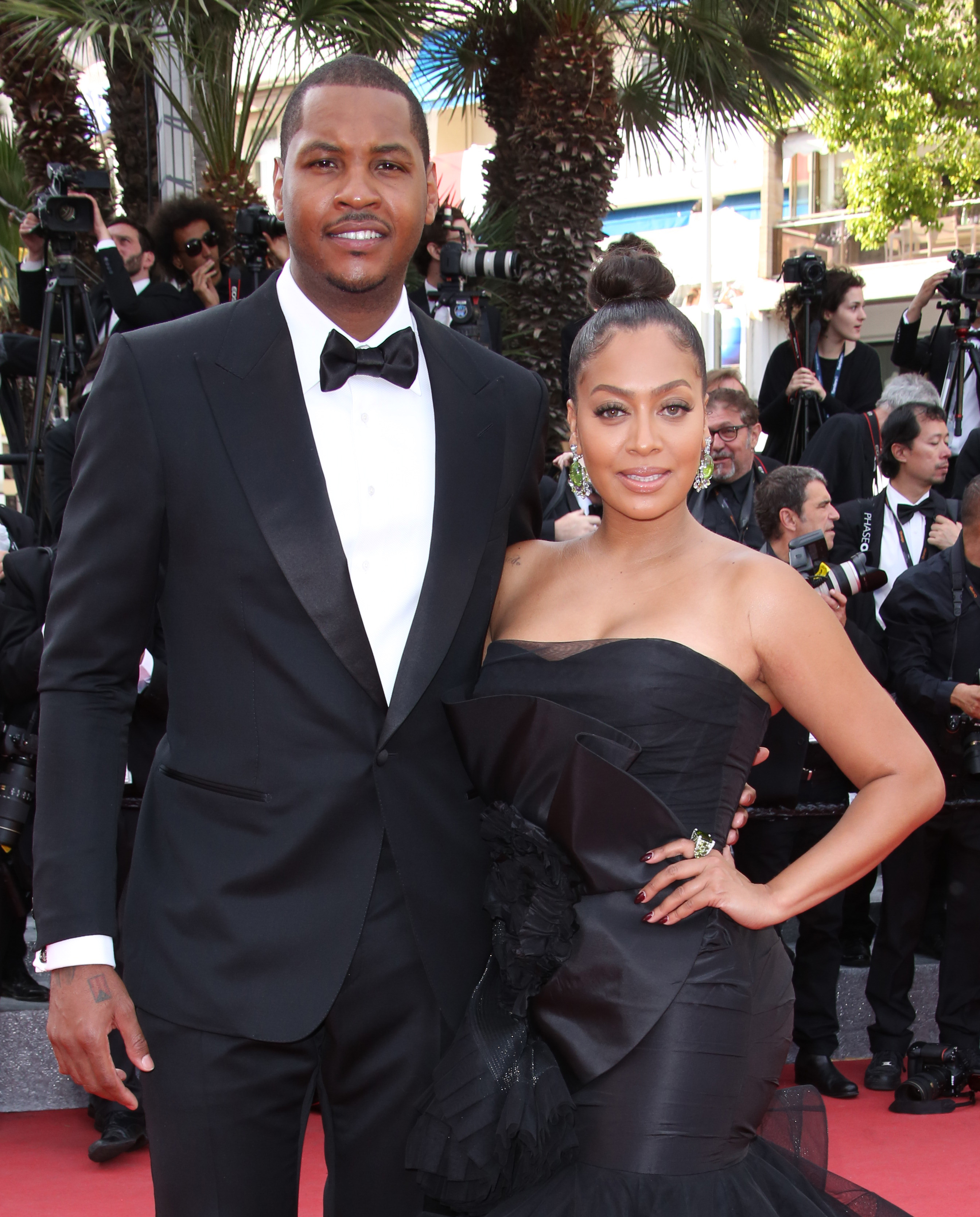 <p>In June 2019, <a href="https://www.wonderwall.com/celebrity/profiles/overview/la-la-anthony-1410.article">La La Anthony</a> and husband Carmelo Anthony, who've been off and on for years, stoked another round of <a href="https://www.wonderwall.com/celebrity/couples/camila-cabello-shawn-mendes-dating-celeb-love-life-news-late-june-2019-hollywood-romance-report-3020161.gallery?photoId=1036685">breakup rumors</a> when the actress celebrated her birthday with friends in New York City as the basketball star spent time with swimsuit-clad Swedish-Moroccan model Sara Smiri on a yacht off the coast of France. At the time, Melo denied that he and the beauty -- whom he described as a married friend -- were having an affair. (There were conflicting reports about whether or not she's actually married.) La La, meanwhile, publicly shrugged off her husband's absence from her birthday festivities, though <a href="https://pagesix.com/2019/06/27/la-la-anthony-a-wreck-after-carmelo-caught-yachting-with-mystery-gal/">Page Six</a> reported that she was secretly "a wreck" over her husband's perceived infidelity. As of mid-2020, the duo were still together, though the "Power" star's rep said a year earlier that she was "<a href="https://www.wonderwall.com/celebrity/couples/biggest-celebrity-love-life-stories-late-june-and-early-july-2019-hollywood-romance-report-3020311.gallery?photoId=1036685">proceeding with legal discussions as the next step</a>" in their marriage.</p>
