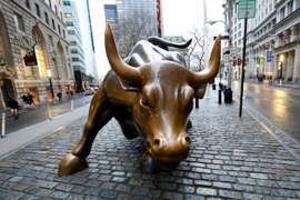 U.S. shares mixed at close of trade; Dow Jones Industrial Average down 0.42%