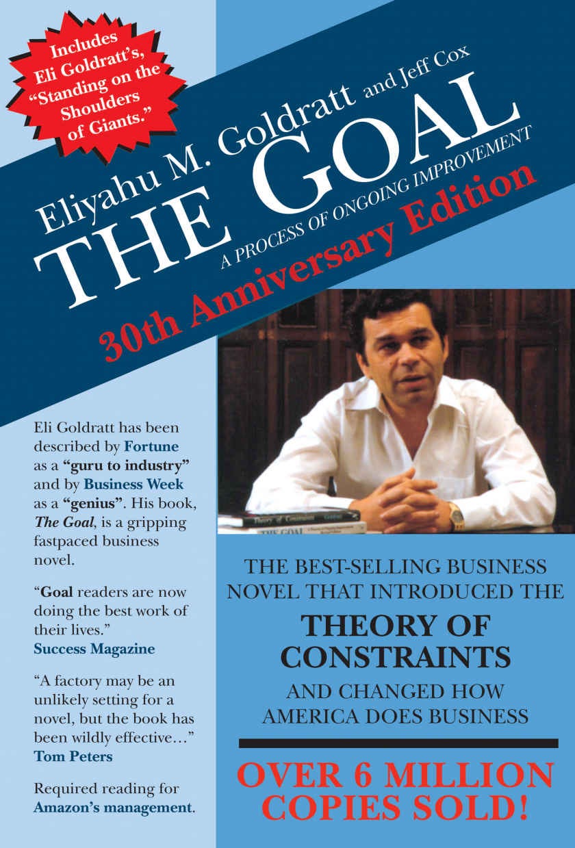 <p>Eliyahu M. Goldratt and Jeff Cox examine the theory of constraints from a management perspective in this novel.</p>