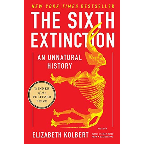 <p>Elizabeth Kolbert plumbs the history of Earth's mass extinctions in this book, including <a href="https://www.businessinsider.com/signs-of-6th-mass-extinction-2019-3">a sixth extinction, which some scientists warn is already underway.</a></p>