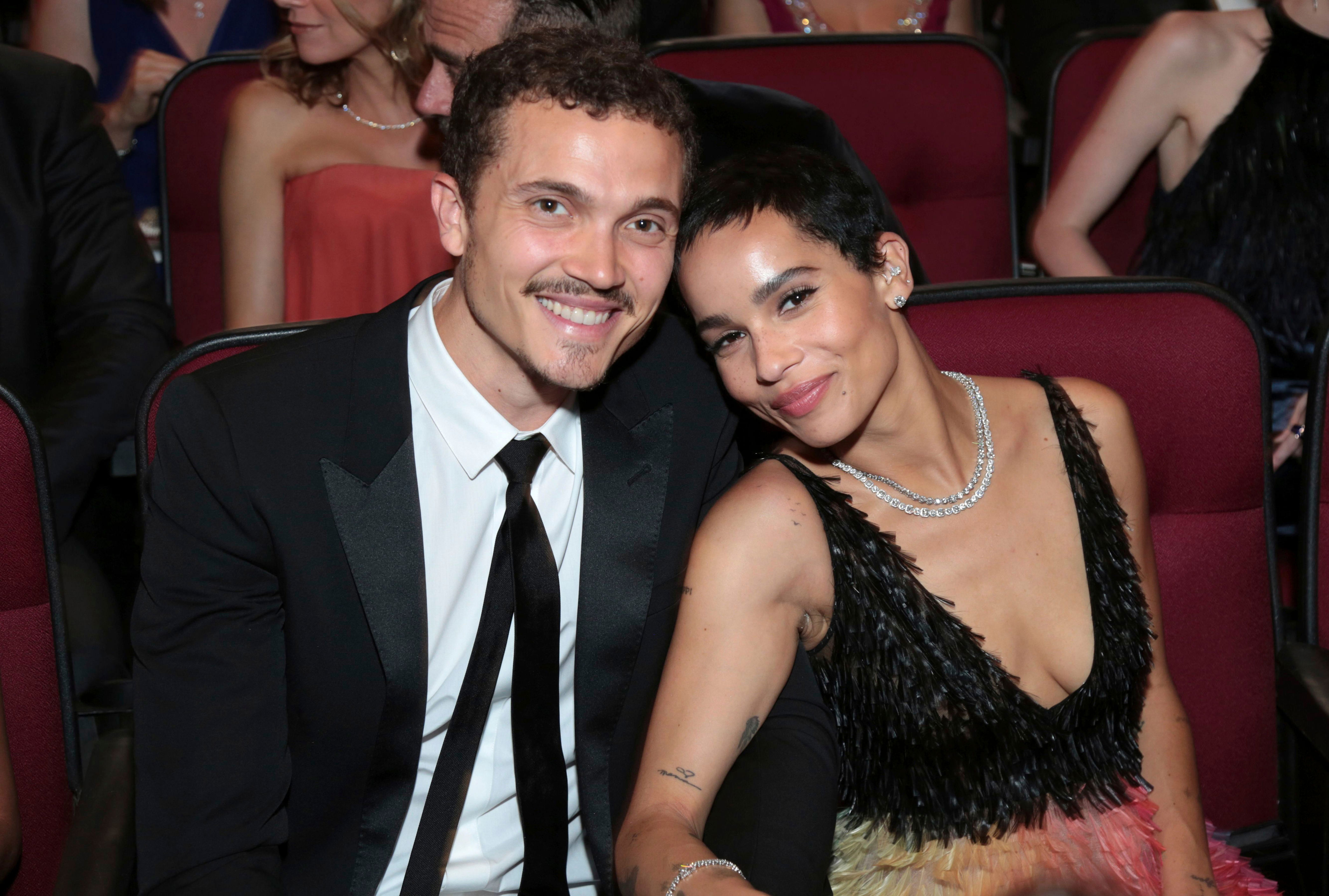 <p>Zoe Kravitz met "Love" star Karl Glusman at a bar during a night out with mutual friends in 2016, <a href="https://www.rollingstone.com/movies/movie-features/zoe-kravitz-naked-cover-story-746684/">Rolling Stone</a> revealed in a November 2018 cover story on the actress. Karl had long had a thing for the "High Fidelity" star but was too nervous to talk to her. Lucky for him, Zoe saw something in him too that night: She pretended to be on her phone outside the bar so that she could invite Karl back to her place for an afterparty as he left -- and they ended up making out. "It was cute!" the "Big Little Lies" actress told Rolling Stone. Karl moved in not long after that and they got engaged in February 2018 and married the following year. But it wasn't meant to last and <a href="https://www.wonderwall.com/celebrity/couples/celebrity-splits-2020-hollywood-couples-breakup-called-it-quits-3022390.gallery">Zoe filed for divorce</a> in December 2020.</p>