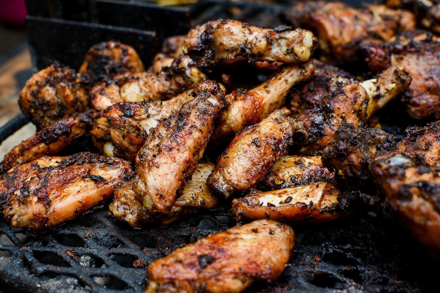 <p>The aroma of jerk chicken, emanating from both homes and small businesses, permeates every street corner in Jamaica. The recipe calls for a <a href="https://foodsguy.com/is-jerk-chicken-spicy/" rel="noreferrer noopener">wet or dry marinade made from various spices and hot peppers</a>. Crispy on the outside, juicy on the inside, the result is simply delightful!</p>