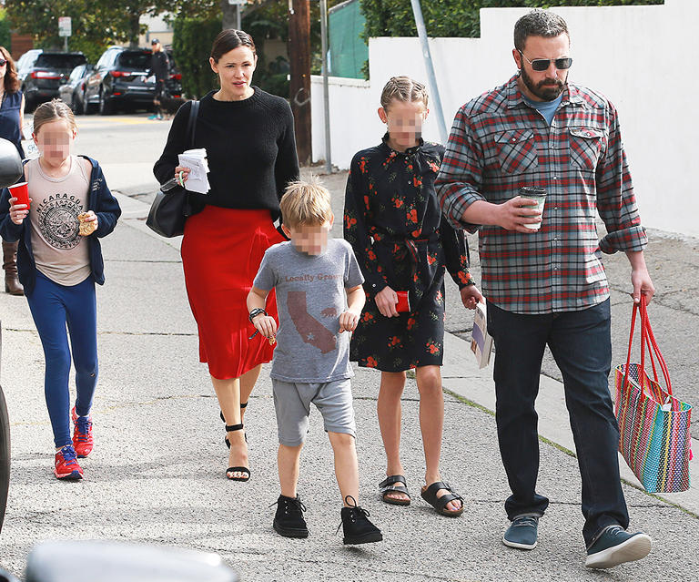 Since their divorce in 2018, Ben Affleck and Jennifer Garner have been adamant about putting their three children first. The former A-list couple, who were married from 2005 to 2018, share two daughters and one son — Violet, Seraphina, and Samuel. The pair have been total pros when it comes to co-parenting, and they’ve been able to maintain some semblance of privacy for their kids.  From strolls outside to trips to the ice cream parlor, Ben and Jennifer have been so dedicated to giving their three children a normal, low-key life. Fans have enjoyed seeing Ben and Jennifer make their relationship work, and keeping their family together.  Here, Jennifer Garner and ex-husband Ben Affleck are spotted together with their kids, Violet, Seraphina, and Samuel, after attending church services in Pacific Palisades. Click through the gallery to see more photos of family moments with Ben Affleck, Jennifer Garner, and their 3 kids.