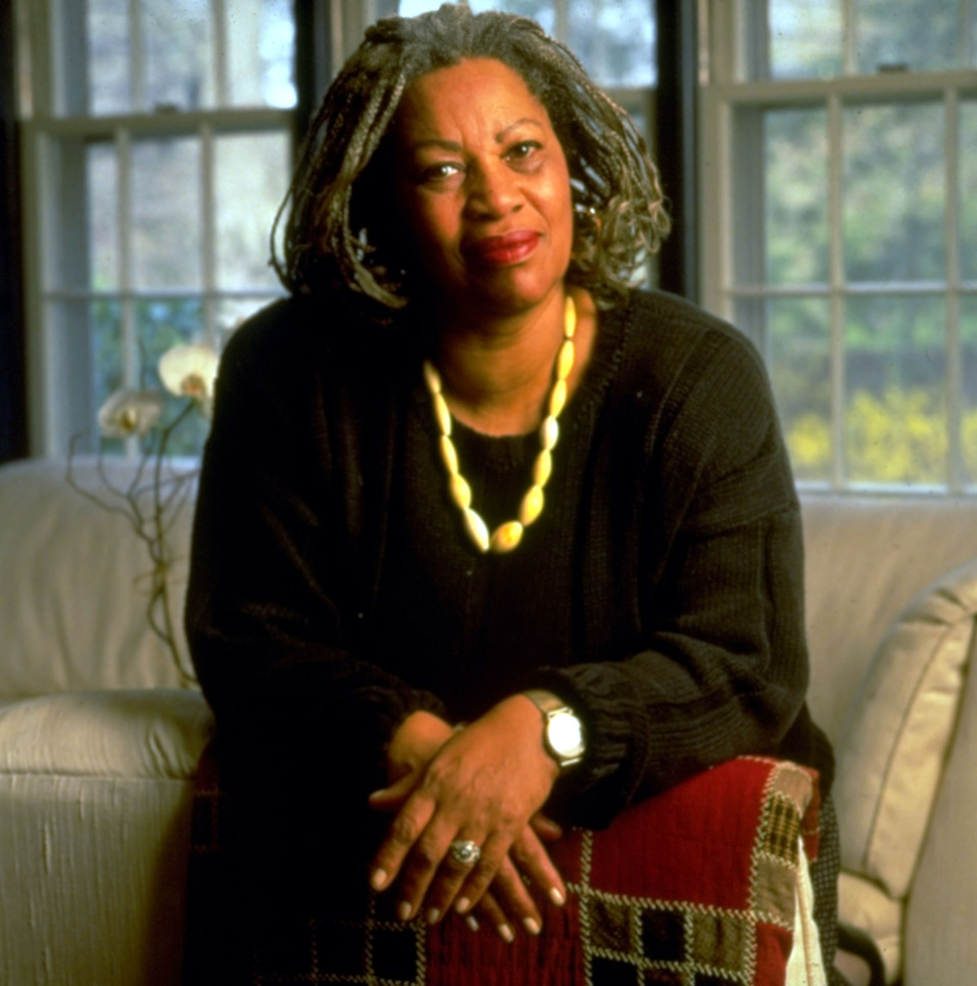 <p>In 1993, author Toni Morrison became the first African American and eighth woman to win the prestigious Nobel Prize for Literature.</p>
