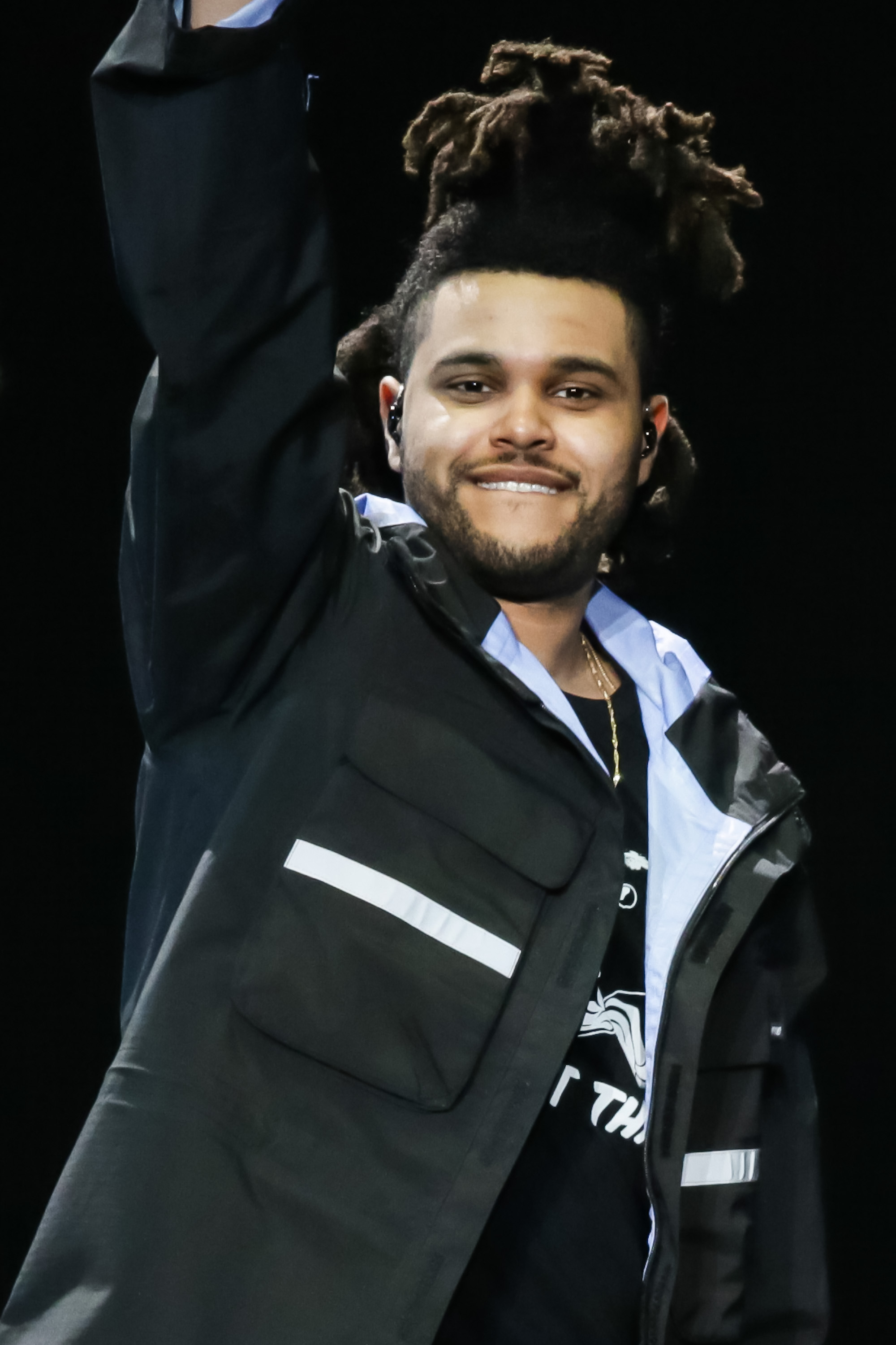 <p>In 2015, pop-R&B singer The Weeknd became the first artist in history to claim the top three spots on Billboard's Hot R&B Songs chart with "Earned It" at No. 3, "The Hills" at No. 2 and "Can't Feel My Face" at No. 1. Talk about a Starboy!</p>