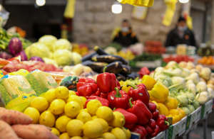Fresh vegetables are sold at the shuk (market) (credit: MARC ISRAEL SELLEM)