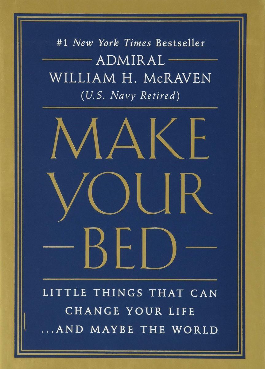 <p>Want to change the world? Start by making your bed. That’s according to Navy SEAL Admiral William H. McRaven. Inspired by a speech the Admiral gave in 2014 to the graduating class at the University of Texas at Austin, <a href="https://www.goodreads.com/book/show/31423133-make-your-bed"><em>Make Your Bed</em></a> is an expanded version of these <a href="https://www.theguardian.com/books/2017/jul/30/make-your-bed-little-things-change-life-maybe-world-admiral-william-mcraven-digested-read">10 lessons</a> that will change your life—and maybe the world.</p>