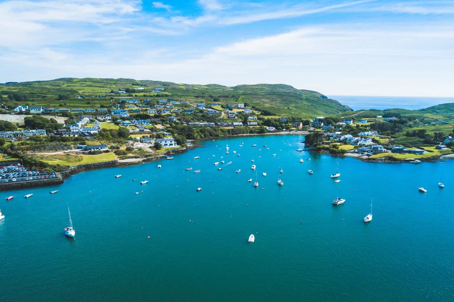 <p>The historic village of Baltimore and the enchanting islands of Cape Clear, Sherkin, and Heir lie near the very southern tip of Ireland. One of the most notable landmarks in the area is the Baltimore Beacon, also known as Lot's wife, a conspicuous conical white <a href="https://www.starsinsider.com/travel/364216/historic-and-iconic-towers-from-around-the-world" rel="noopener">tower</a> built in the mid-19th century.</p>