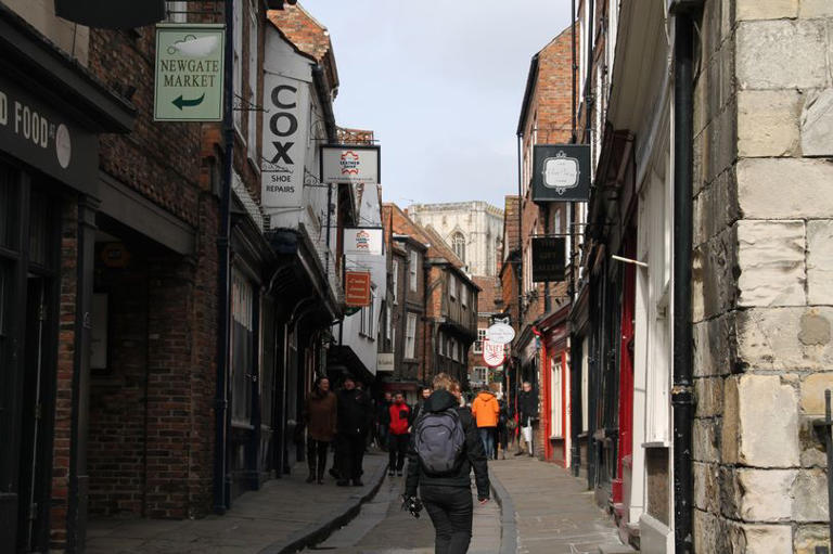 You can step back in time by visiting The Shambles, an old street in York