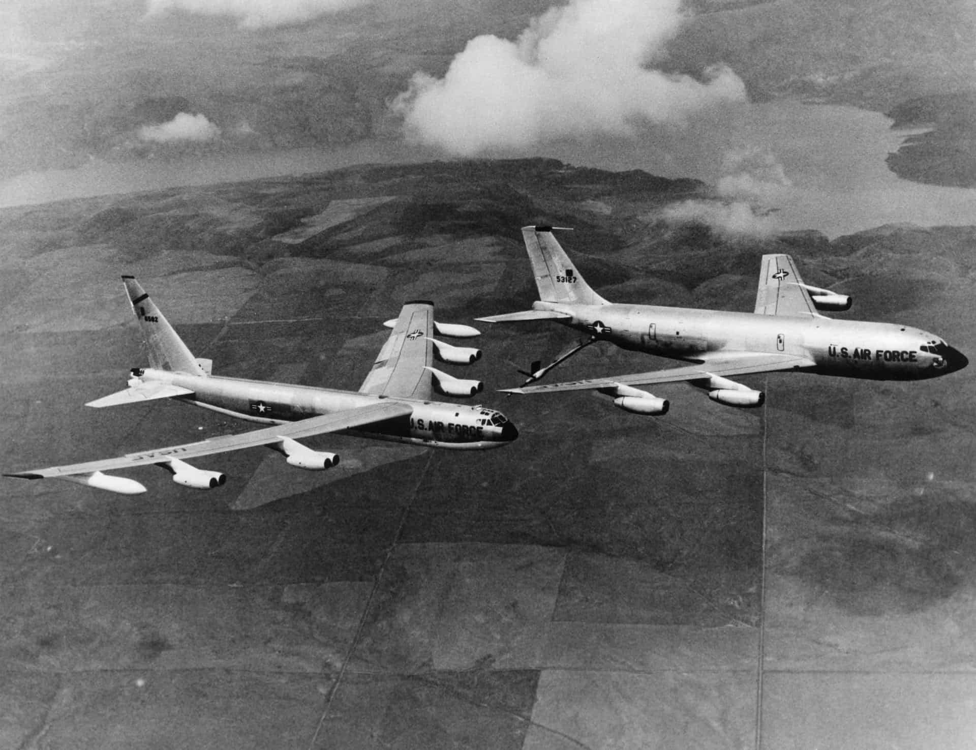 <p>Operation Chrome Dome was a US Air Force Cold War-era mission from 1960 to 1968 that required a B-52 strategic bomber armed with thermonuclear weapons to remain on continuous airborne alert. The aircraft was refueled in the air (pictured).</p>