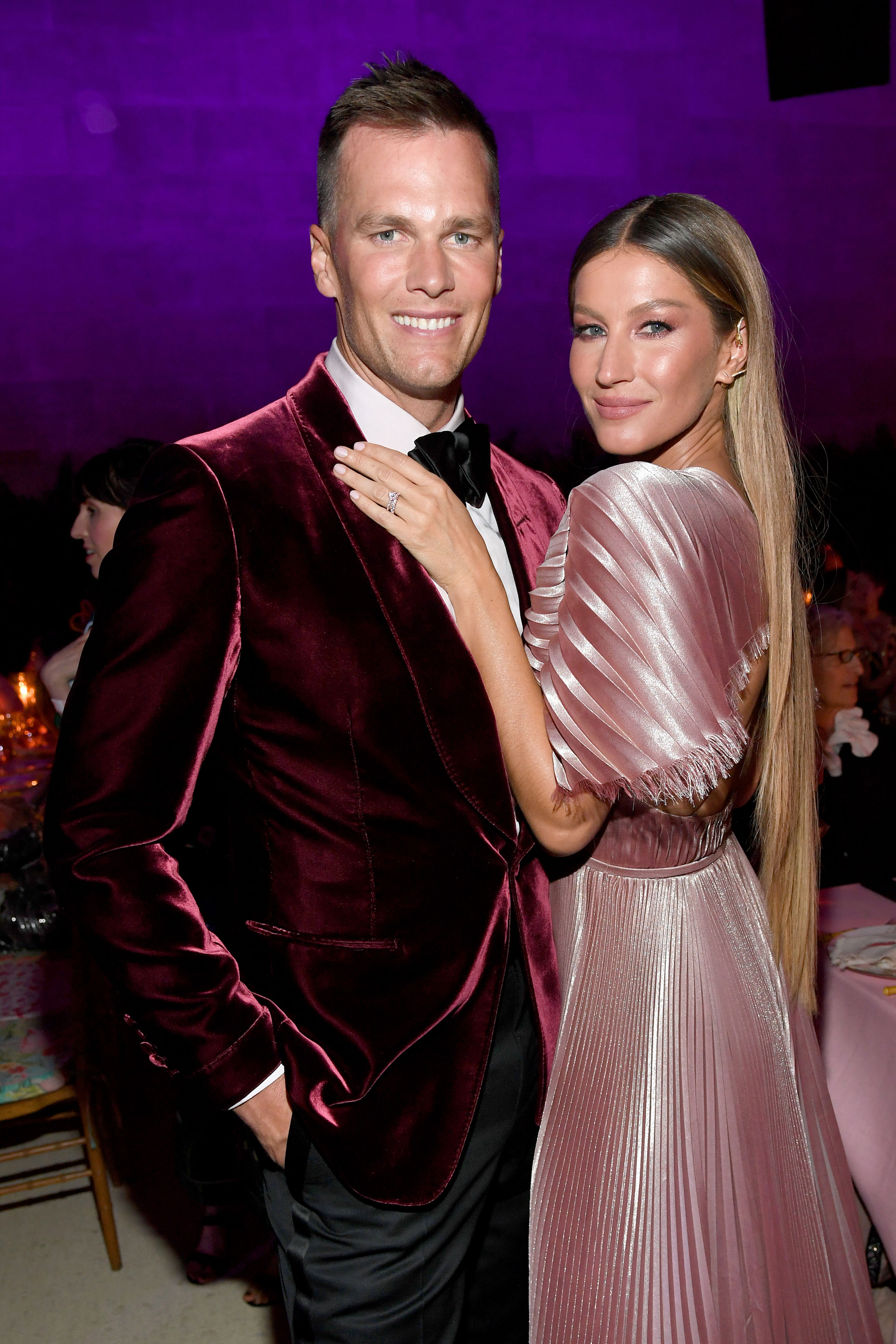 <p>Supermodel <a href="https://www.wonderwall.com/celebrity/profiles/overview/gisele-bundchen-286.article">Gisele Bundchen</a> and NFL quarterback Tom Brady met after being set up by a mutual friend in 2006. Tom had just ended a long romance with Bridget Moynahan -- who was newly pregnant with their son Jack at the time -- and Gisele had split from <a href="https://www.wonderwall.com/celebrity/profiles/overview/leonardo-dicaprio-343.article">Leonardo DiCaprio</a> a year earlier. "This friend told me he knew a girl version of me," Tom told Details in 2009. Gisele added, "And he said to me he'd found a boy version of me." In a September 2021 interview with <a href="https://www.wsj.com/articles/tom-brady-speaks-his-mind-11632826511">WSJ Magazine</a>, Tom further revealed that <a href="https://www.wonderwall.com/celebrity/couples/emma-watson-dating-son-of-controversial-british-billionaire-more-celeb-love-news-late-september-2021-romance-report-504055.gallery?photoId=378230">the supermodel sent him to voicemail</a> the first time he called her about getting together. "I think the one phone call that changed my life was my friend Ed, who called me one day and he said, 'I have this girl and I think you should call her,'" recalled the football star. "I ended up calling her and it ended up being the love of my life. … She didn't pick up, actually. I had to leave a voicemail." In 2015, Gisele told British Vogue that it was love at first sight when she finally met Tom. "I knew Tom was the one straightaway," she said. "I could see it in his eyes that he was a man with integrity who believes in the same things I do." They've been married since 2009.</p>