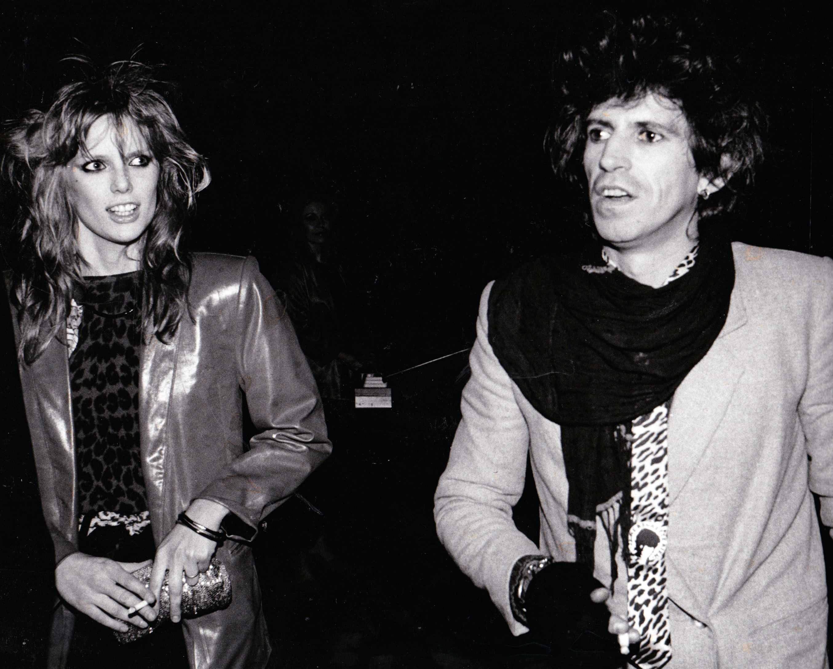 <p>Rolling Stones guitarist Keith Richards was 35 when he met model Patti Hansen on her 23rd birthday at Studio 54 in 1979. Her close friend, model Shaun Casey, and taken her out but they couldn't get a bottle of champagne after last call. So Shaun went up to Keith -- who was a huge star capable of getting whatever he wanted -- and "pointed out this blonde beauty dancing with wild hair flying," the rocker wrote in his autobiography, Life, as told in <a href="https://www.harpersbazaar.com/celebrity/latest/news/a838/patti-hansen-interview-1211/">Harper's Bazaar</a> in 2011. Keith got the champagne and Patti thanked him -- then she kept dancing. "I didn't see her again for a while, but the vision stayed in my mind," Keith wrote in his book. Nine months later, he saw her again at his 36th birthday party -- Mick Jagger's then-partner, model Jerry Hall, had invited her -- and that was it. Keith wooed Patti with mix tapes he covered in collages featuring photos of Patti from magazines, Polaroids and messages written in his blood. "That was his method of communication," Patti told the magazine. "I have everything in boxes. Thousands of those tapes. I've saved everything."</p>