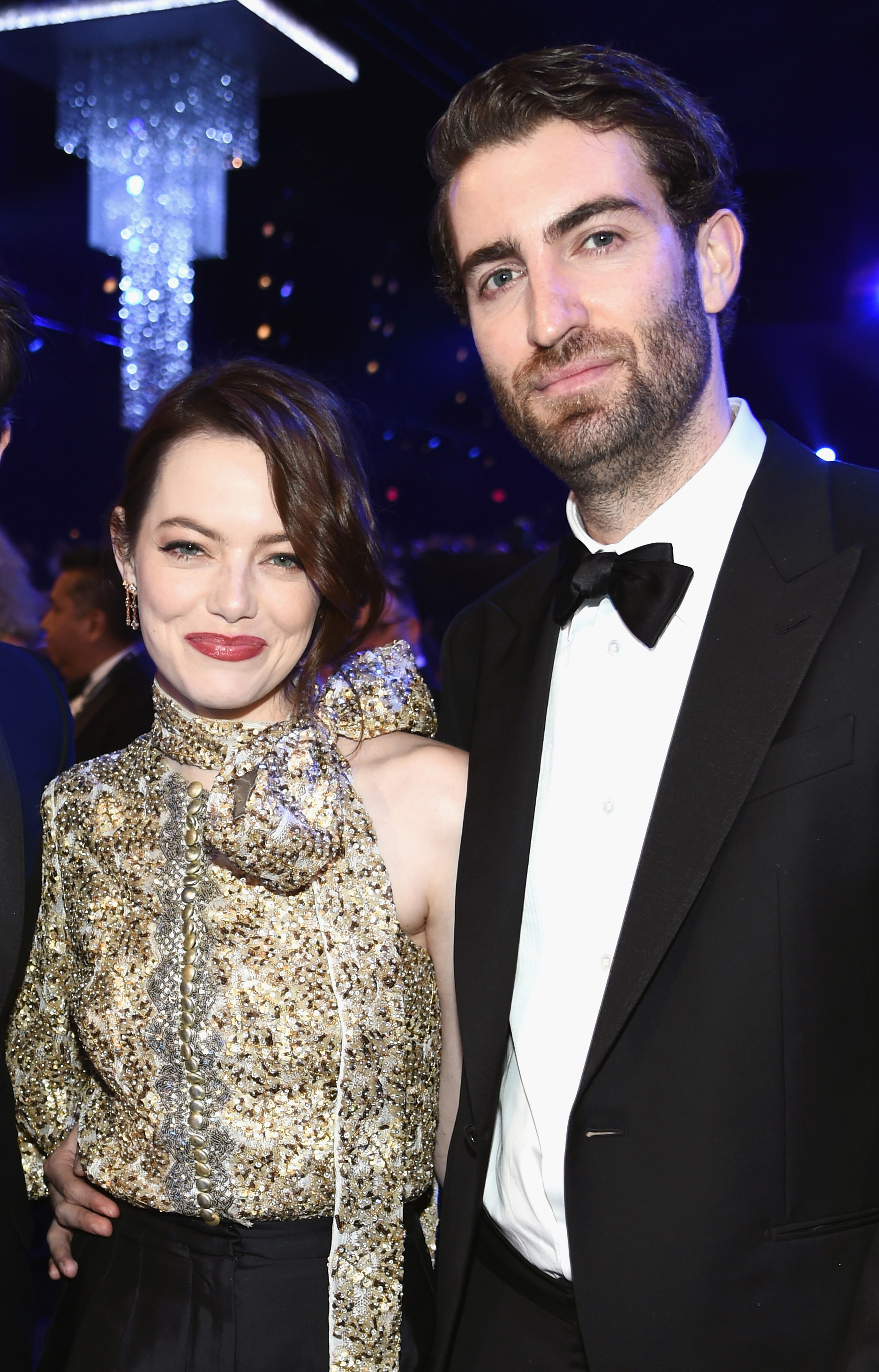 <p>Oscar winner <a href="https://www.wonderwall.com/celebrity/profiles/overview/emma-stone-1299.article">Emma Stone</a> met her now-husband, Dave McCary, when she hosted "Saturday Night Live" in December 2016 and he directed her in a hilarious sketch -- a fake commercial called <a href="https://www.youtube.com/watch?v=BONhk-hbiXk&list=RDGja9MmcY4ag&index=1">"Wells for Boys."</a> A source told <a href="https://pagesix.com/2021/01/07/dave-mccary-proposed-to-emma-stone-in-an-snl-office/">Page Six</a> that Dave returned to the place they met to pop the question in late 2019. "Dave proposed at the offices where they first met at 30 Rock," NBC's headquarters in Rockefeller Center in New York City, the source explained. "No one was there and by all accounts, it was very romantic." The couple quietly married in 2020 and welcomed a daughter in 2021.</p>