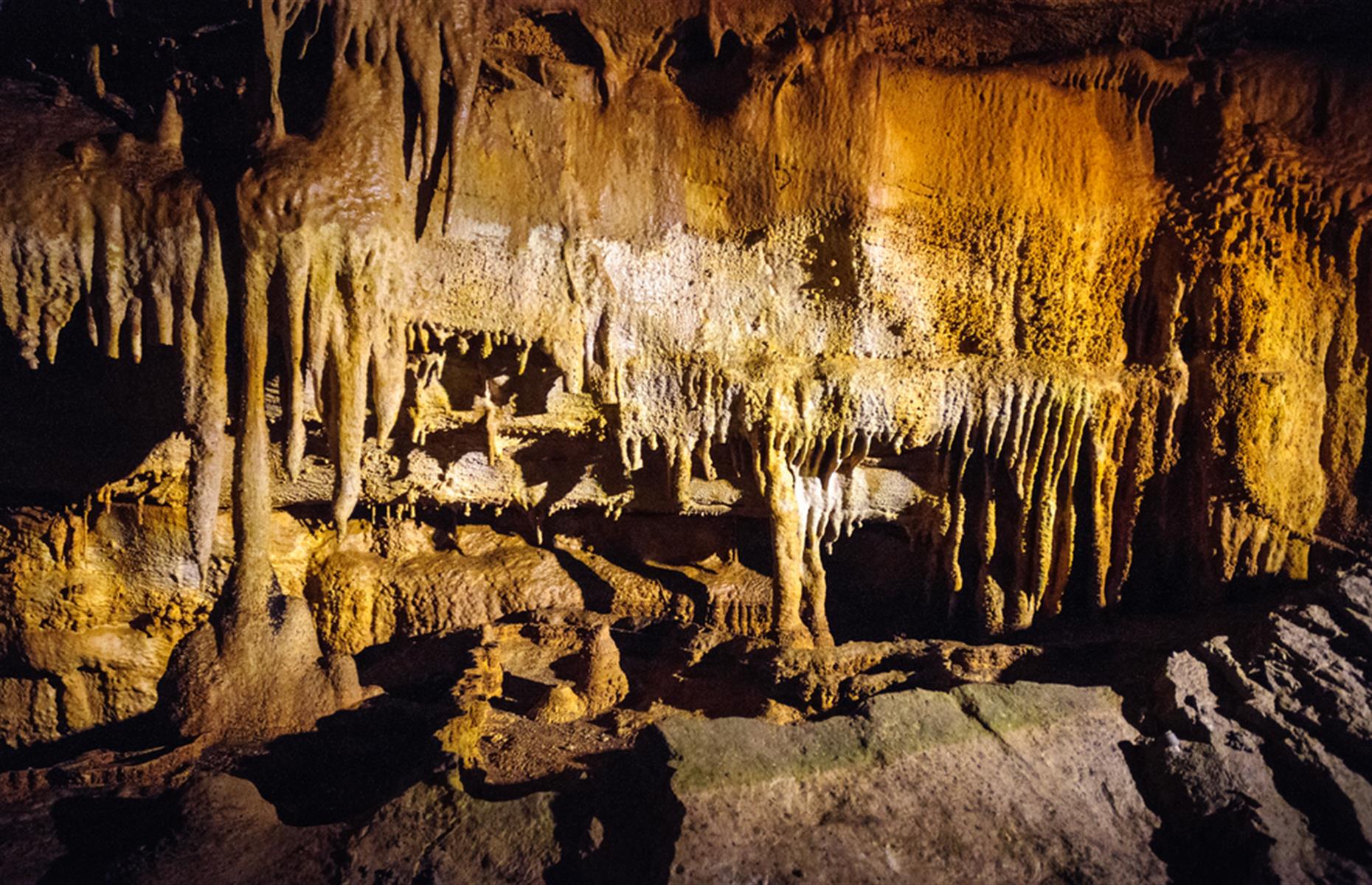 <p>Kentucky’s Mammoth Cave National Park is the world’s longest known cave system. It’s at least 400 miles (644km) long (an additional eight miles/13km was added in 2021), but there’s so much more that hasn’t even been explored. It’s easy to visit and free to enter the park, but you must pay for the <a href="https://www.nps.gov/maca/planyourvisit/cave-tours.htm">cave tours</a> (book in advance in summer).</p>