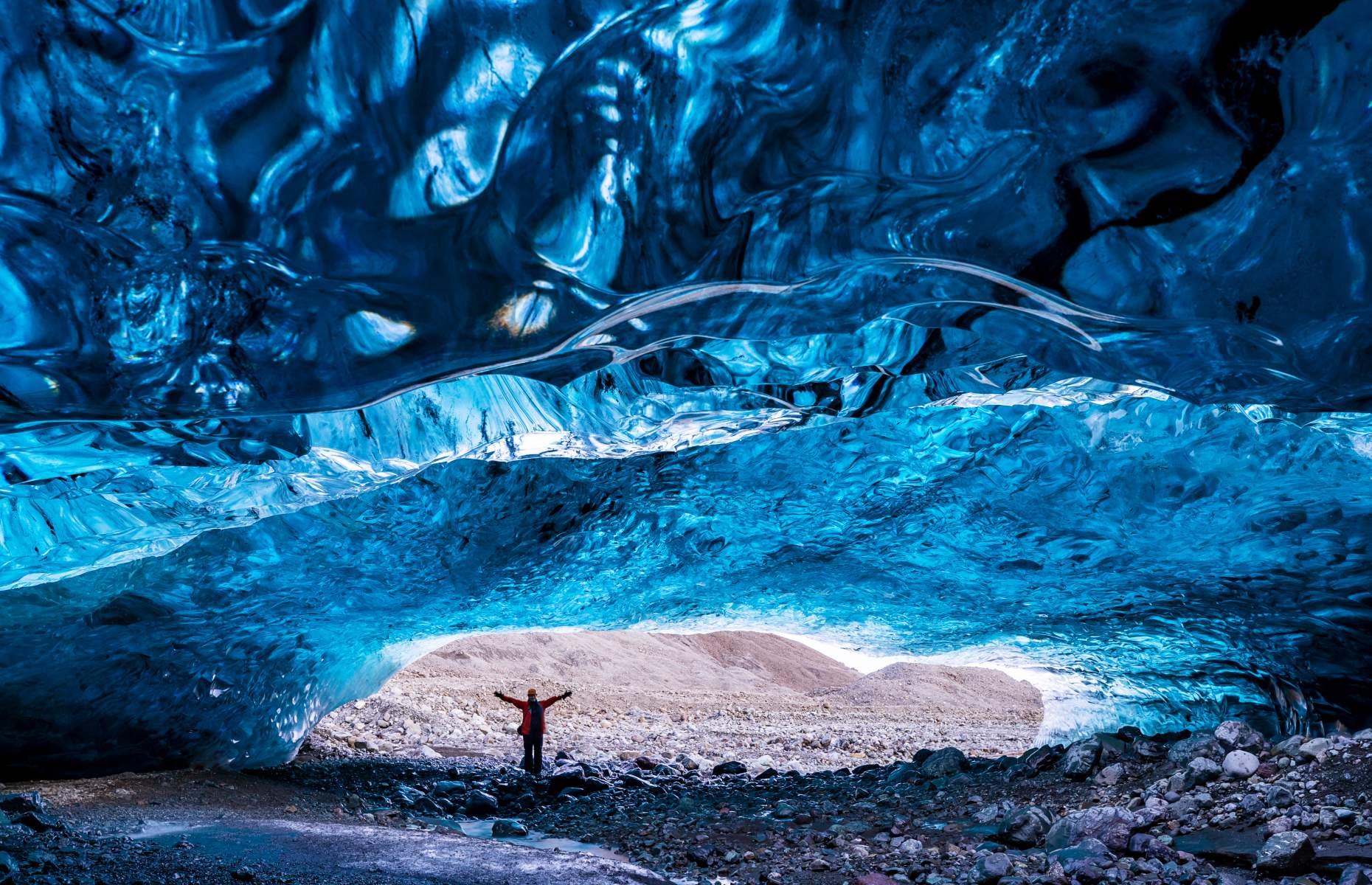 <p>A result of the geothermal heat that Iceland is famous for, the Vatnajökull ice caves are a spectacle that wouldn't look out of place on a film set. Each summer, new crystal blue ice caves are formed in Europe's largest glacier and in the winter months they can be safely explored.</p>  <p><strong><a href="http://www.loveexploring.com/galleries/65382/where-to-go-in-iceland-beyond-the-golden-circle?page=1">Get off the tourist trail in Iceland with these tips</a></strong></p>