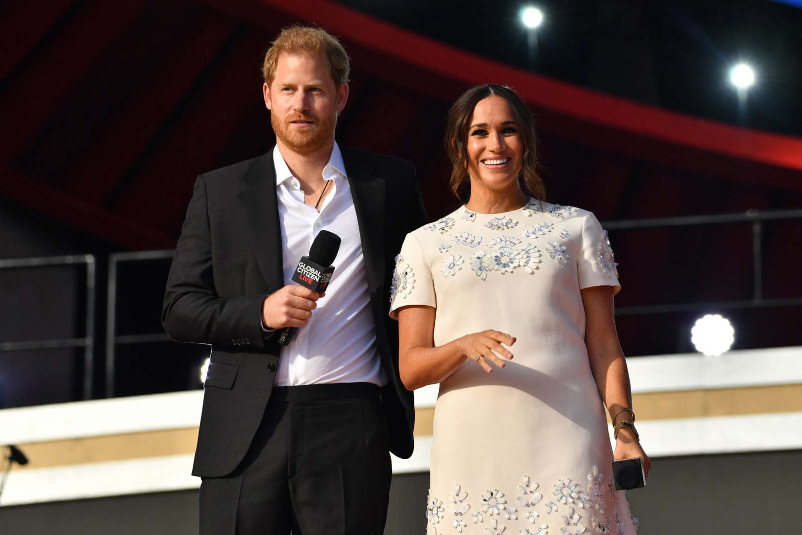 Slide 16 of 32: At Global Citizen Live, the Sussexes stood on stage in New York and made a speech to the audience that was full of passion about a topic clearly very dear to the couple’s hearts. They called the suffering of the pandemic "more than a virus" and "a battle of misinformation, bureaucracy, lack of transparency, ... lack of access, [and] a human rights crisis."